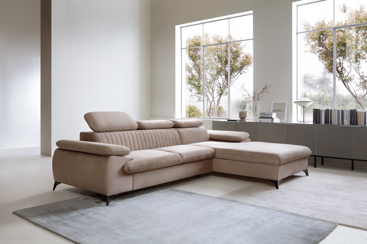 Зображення з  Диван кутовий розкладний БЕЛТ М / BELT M на ніжках Perfect Home Польща