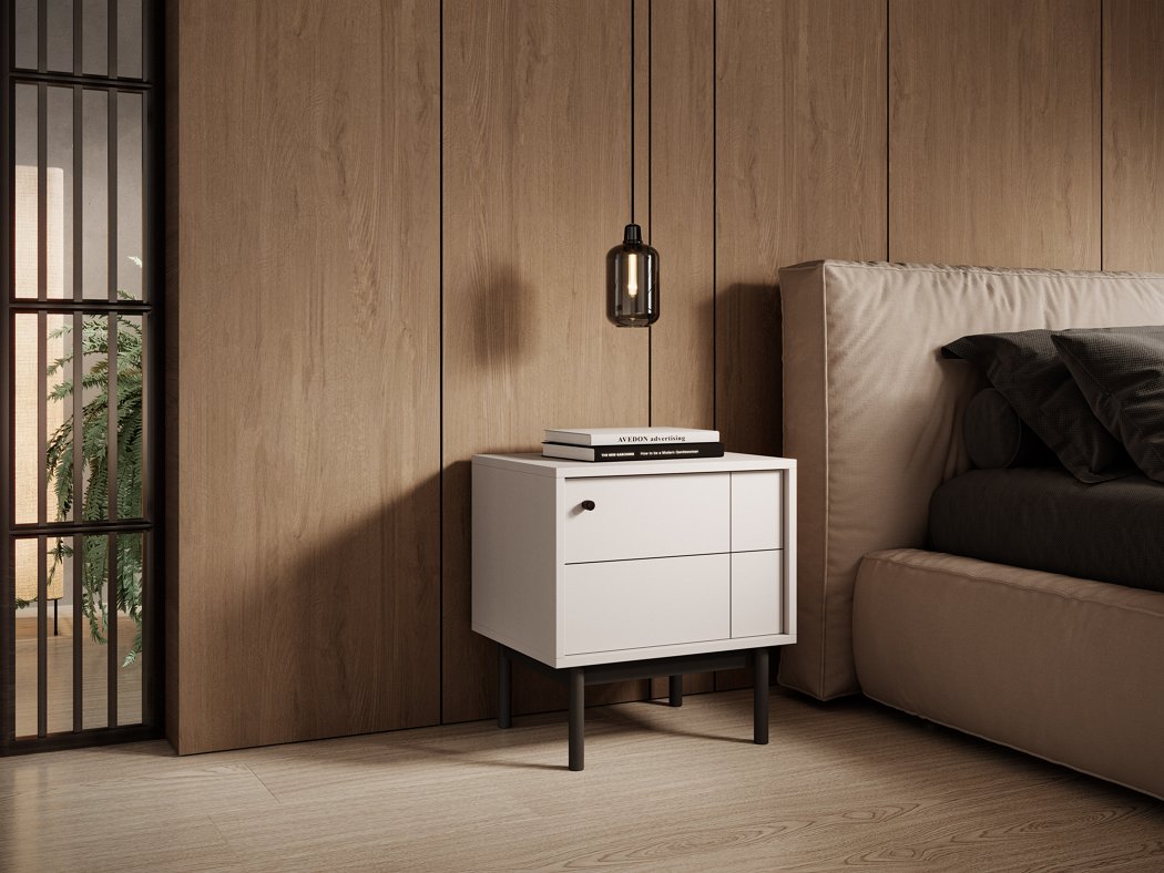 Зображення з  Тумба приліжкова Perfect Home Джапанді / Japandi S54 1-дверна Кашемір