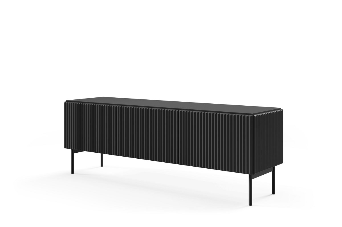 Зображення з  Тумба під телевізор Perfect Home Муті / Muti 3D/147 3-дверна Чорний