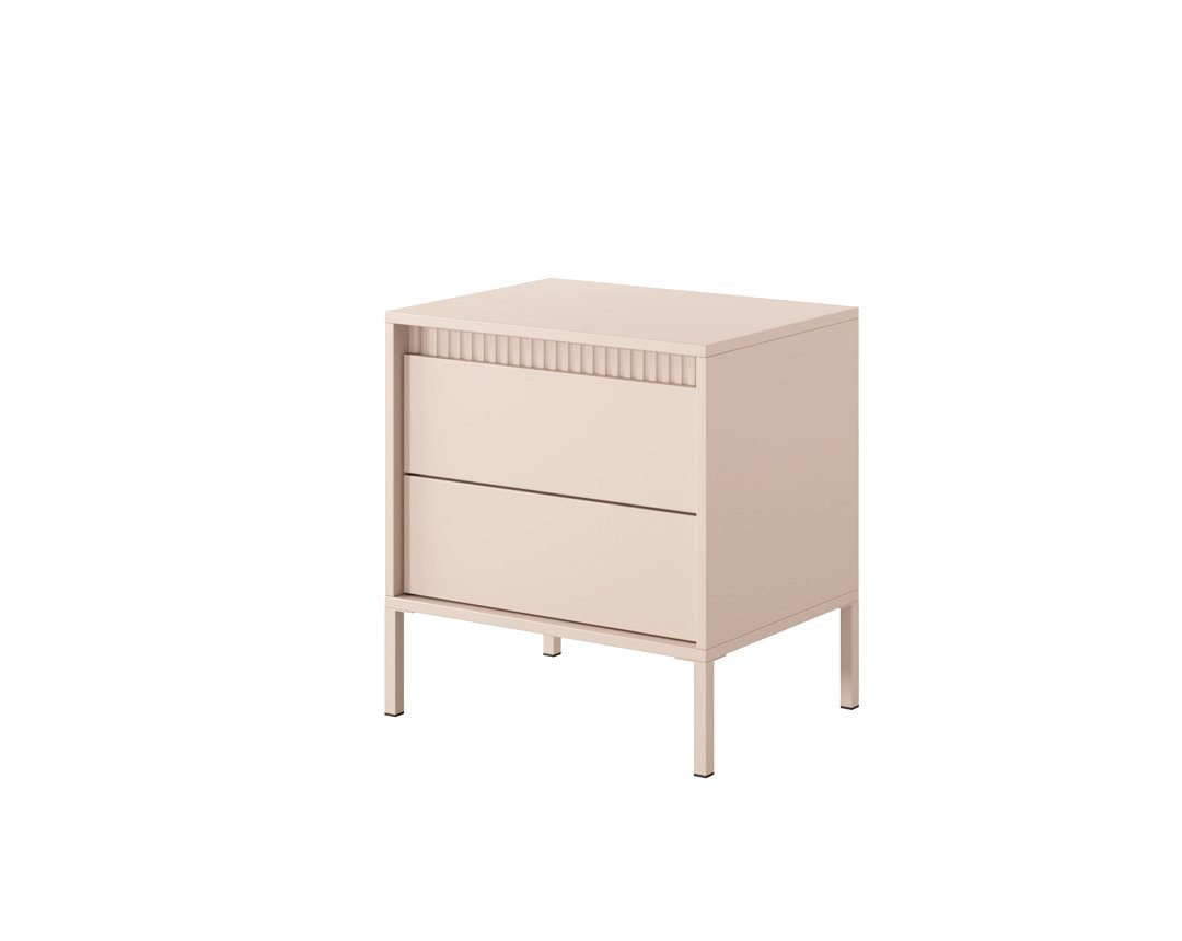 Зображення з  Тумба приліжкова Perfect Home Сенсо / Senso 2S/53 з 2 шухлядами Беж