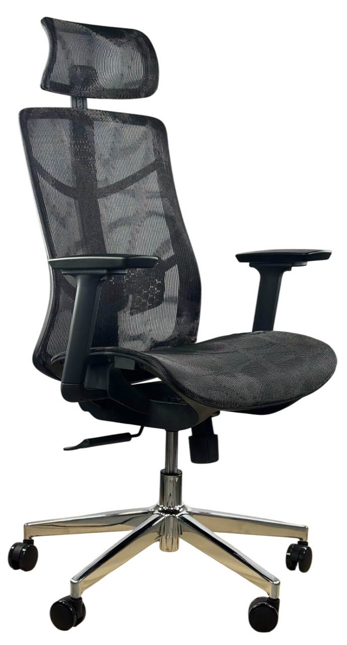 Зображення з  Крісло офісне/комп'ютерне преміум HQOC-24A-2-G Perfect Home Україна Сірий