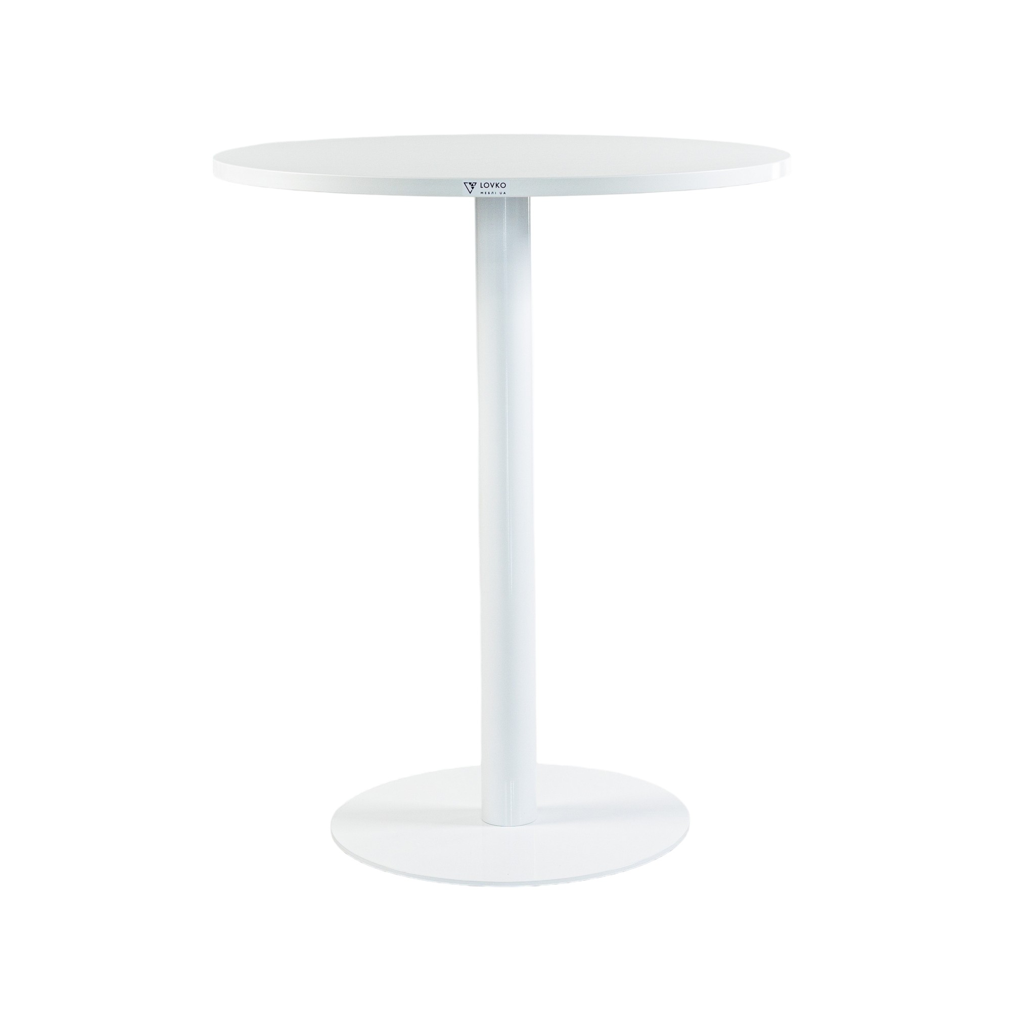 Зображення з  Стіл Lovko Soul light d-60 білий метал / білий ДСП (текстура) 50019016