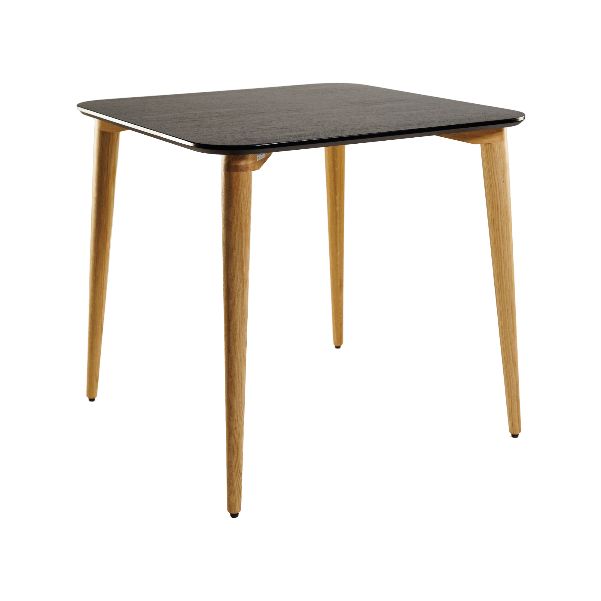 Зображення з  Стіл Dan 80 х 80 чорний+ натуральний дуб