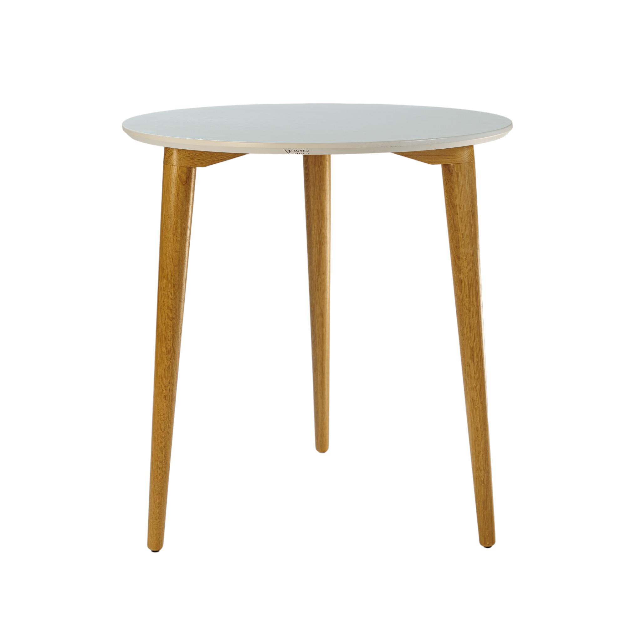 Зображення з  Стіл Dan d-70 білий + натуральний