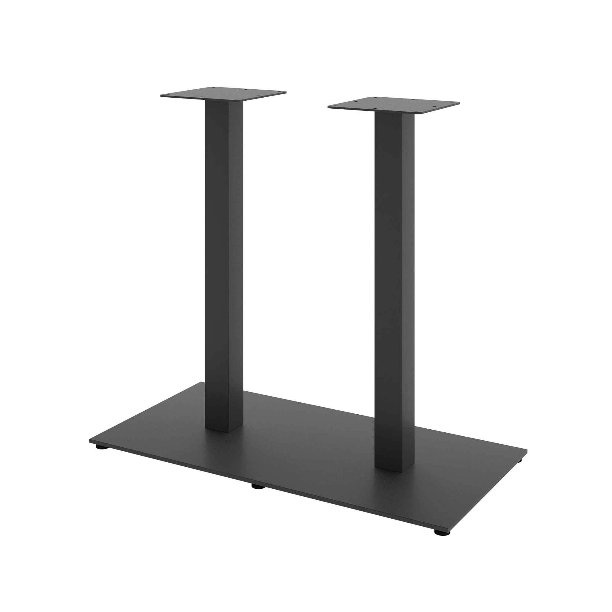 Зображення з  Опора Lovko Quadro Double h-725 400х750 / 6 мм чорна 70779005