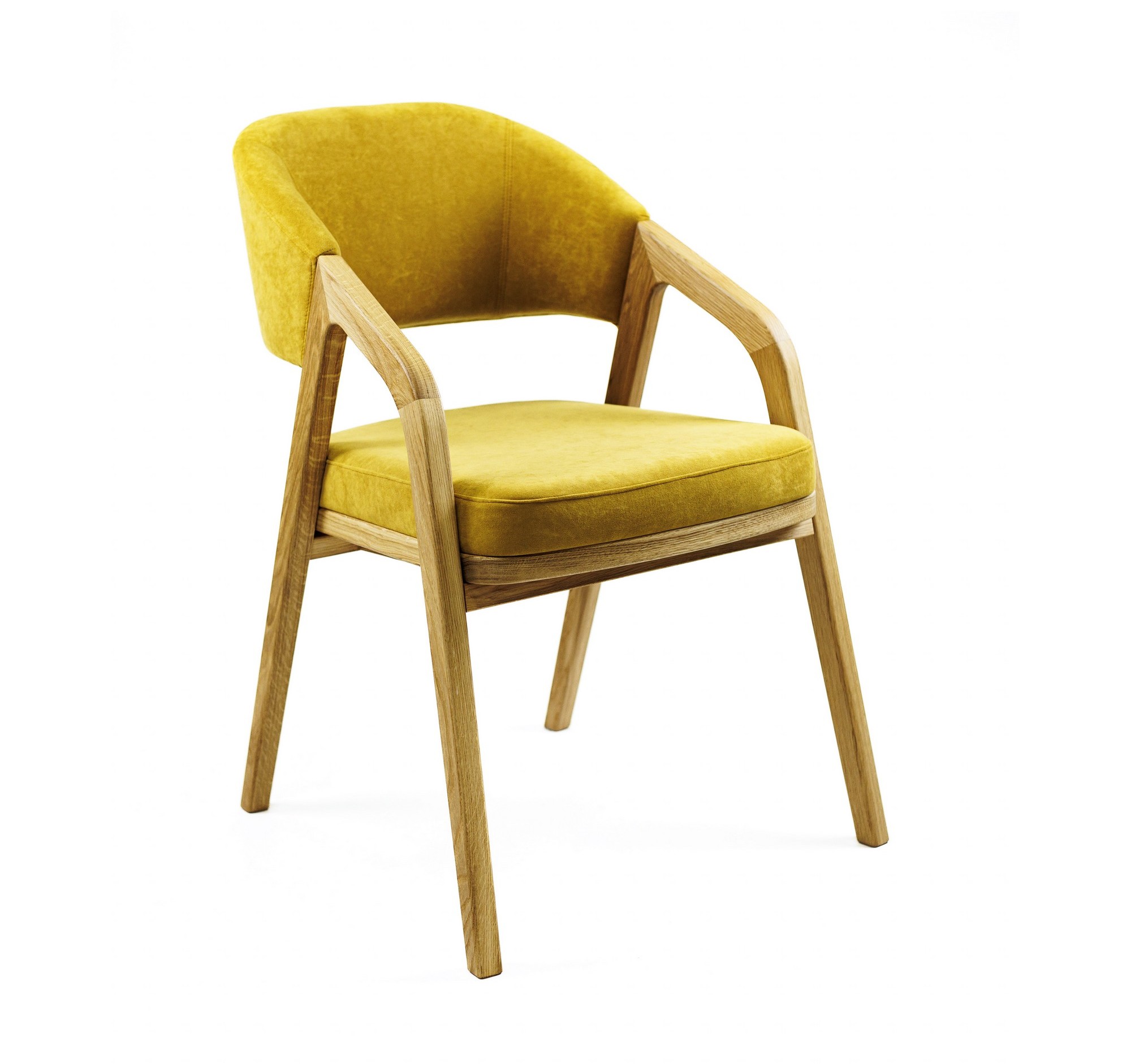 Зображення з  Крісло Otis натуральний / Vintage Velvet 08 Mustard