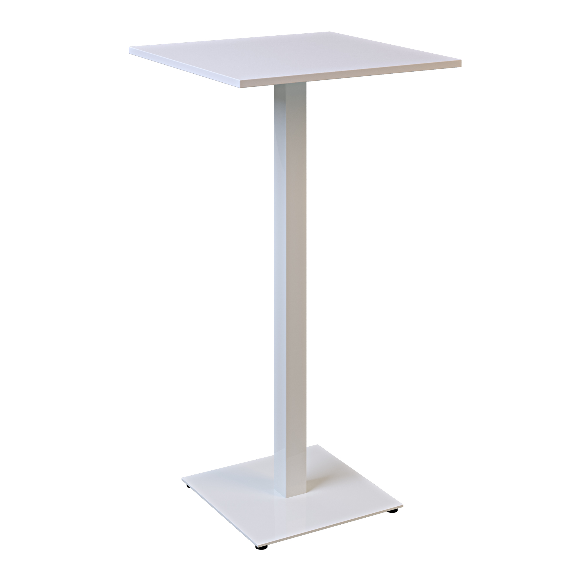 Зображення з  Стіл Tetra light bar 60 х 60 білий метал / білий ДСП (текстура)