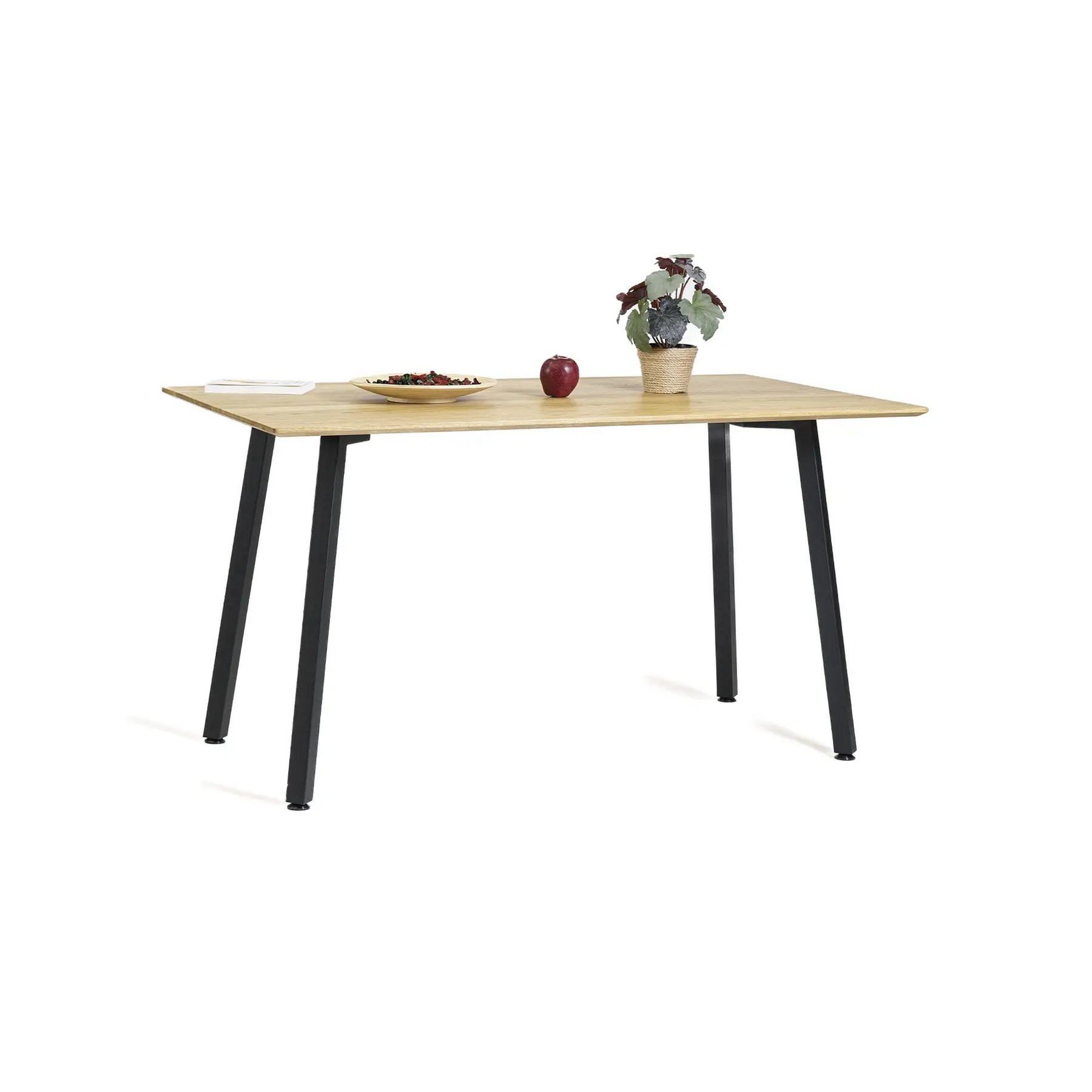 Зображення з  Стіл Horik 120 х 80 чорні ноги / натуральний дуб