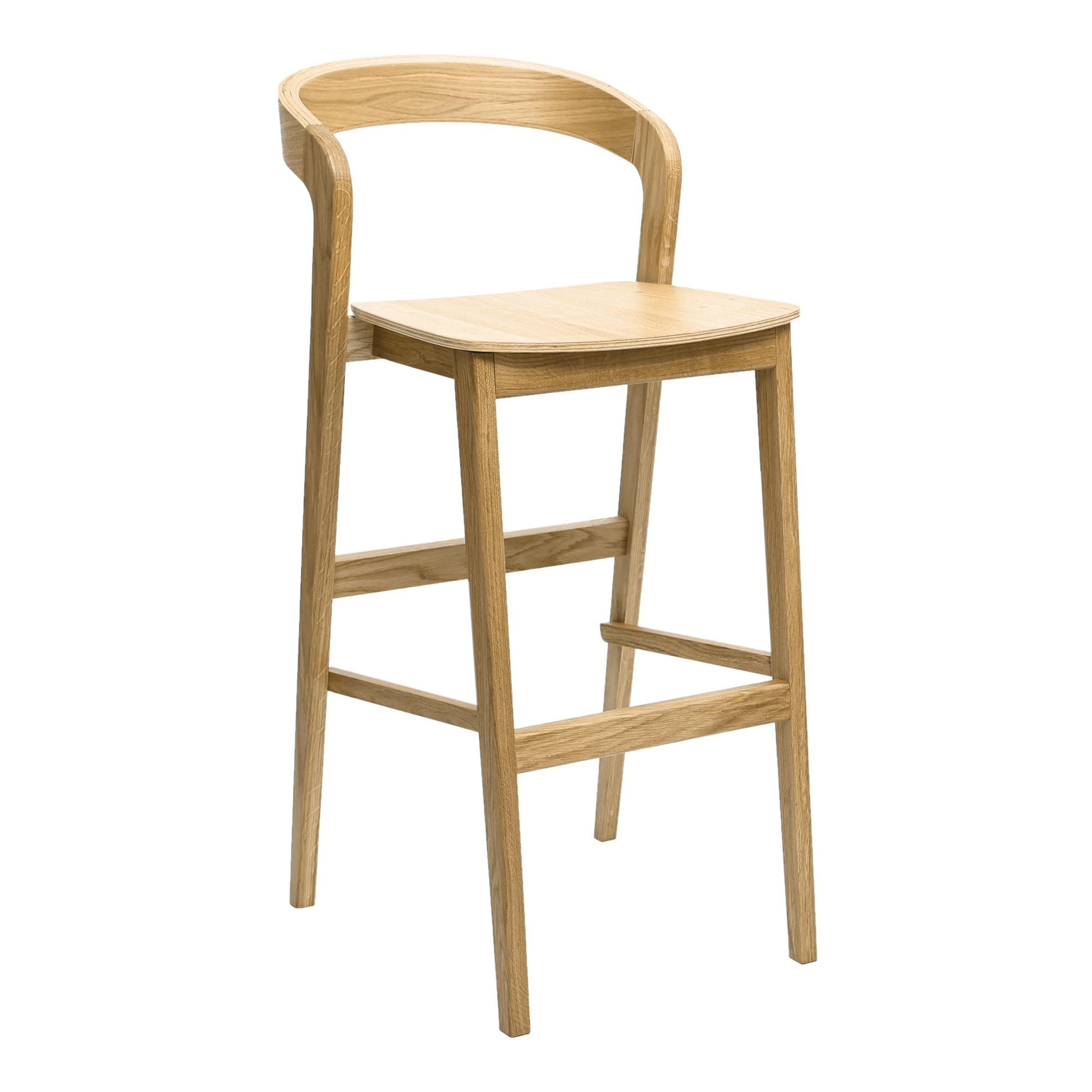 Зображення з  Стілець барний Floki new натуральний дуб / твердий