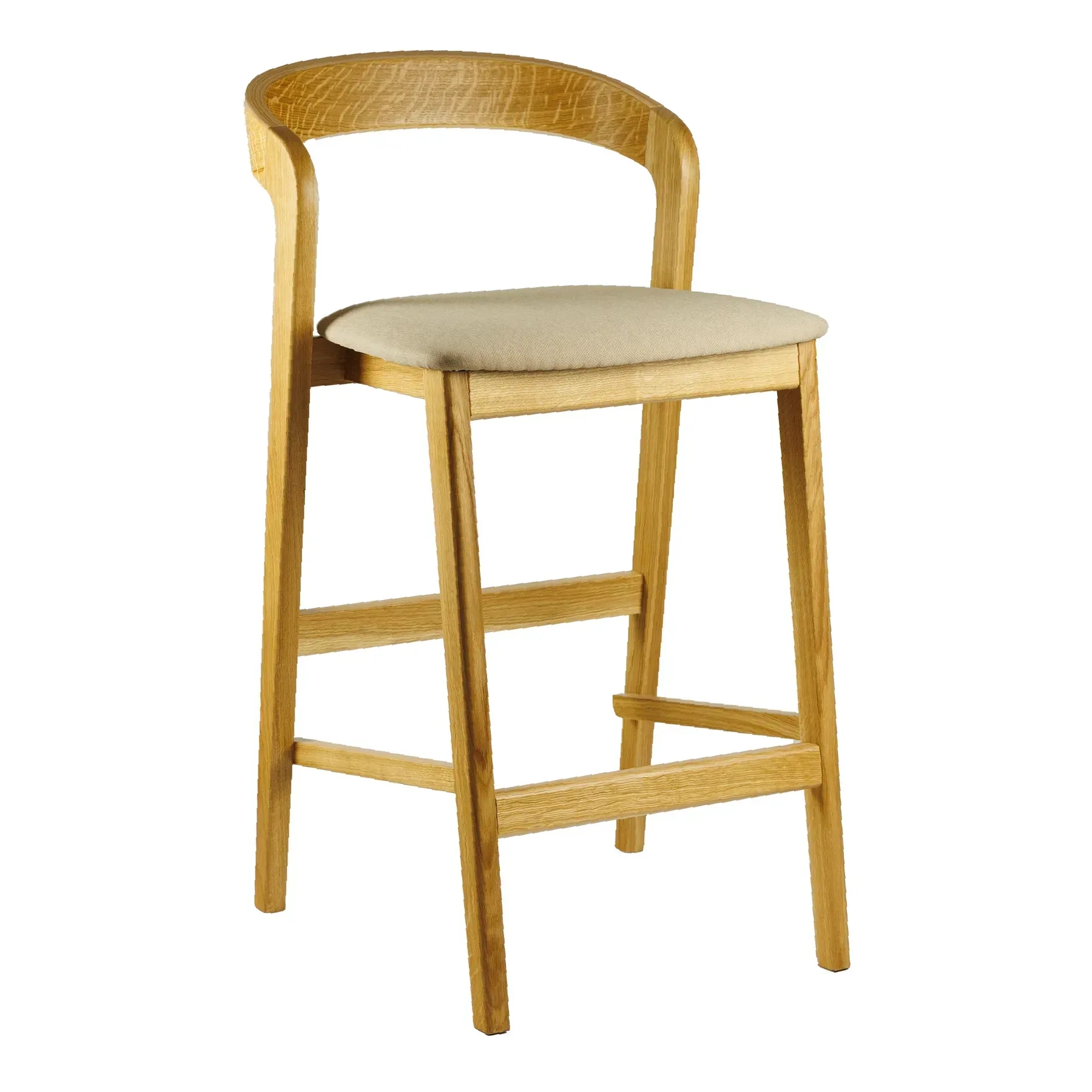 Зображення з  Стілець напівбарний Floki New натуральний дуб