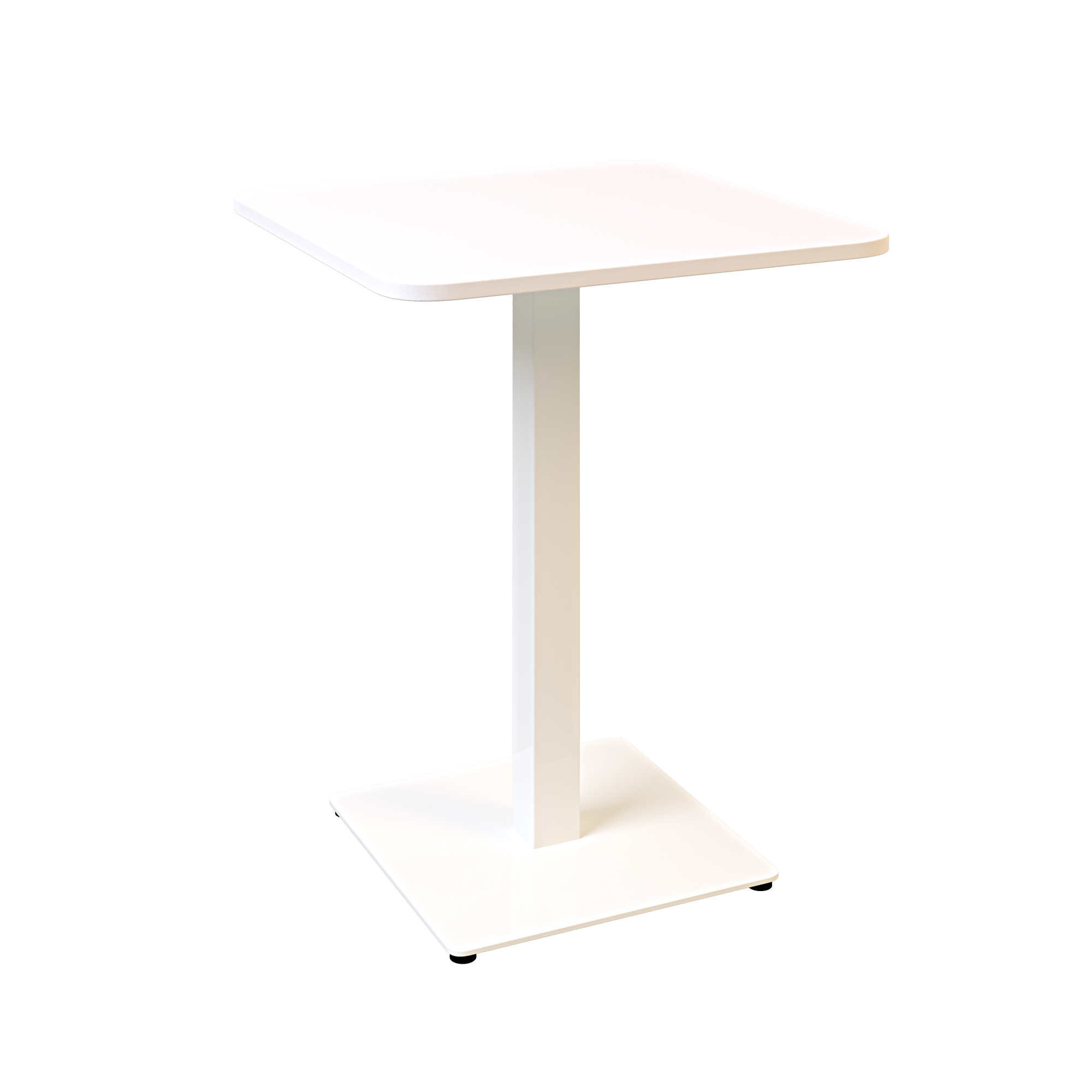 Зображення з  Стіл Lovko Tetra light soft 60 х 60 білий метал / білий ДСП (текстура) 53049016