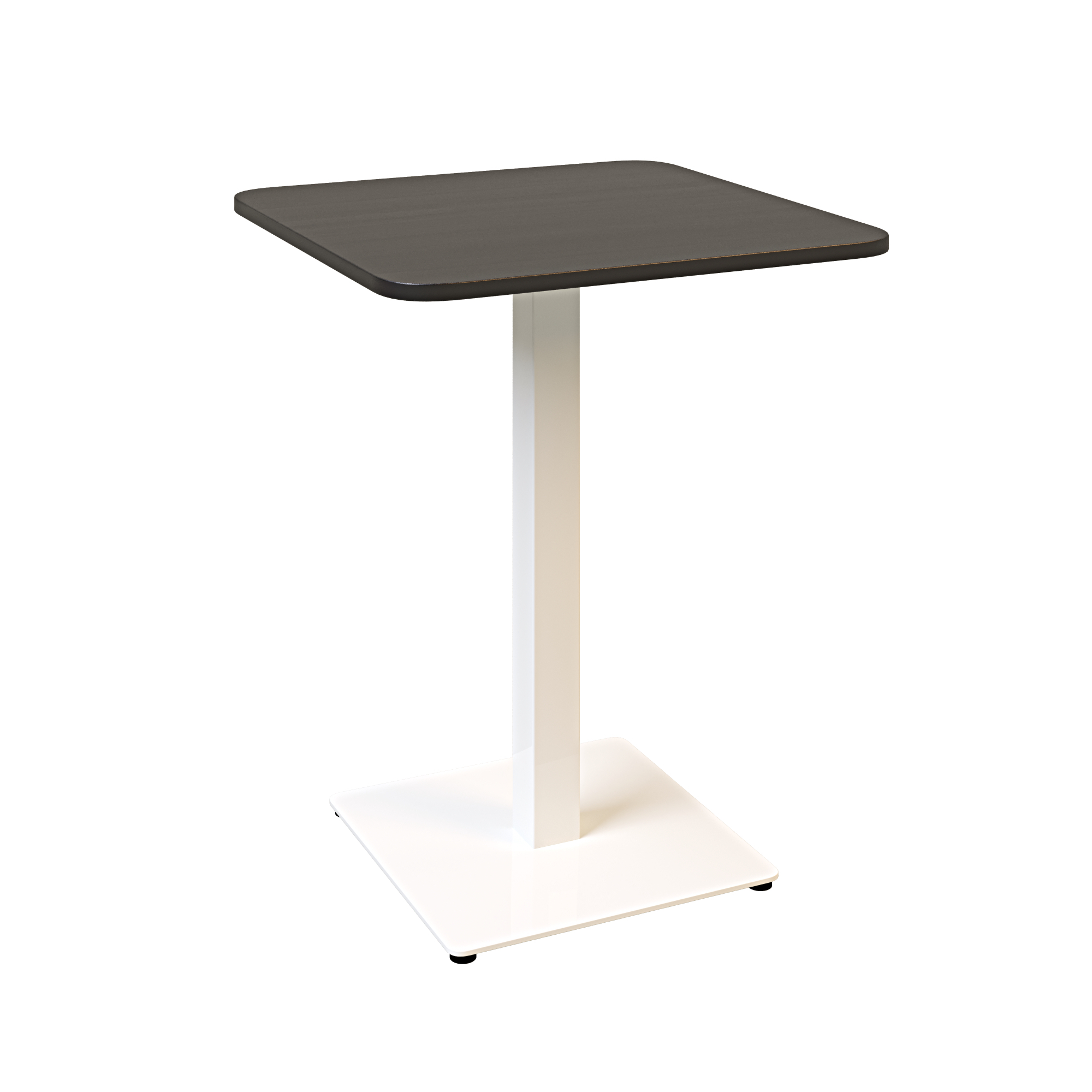 Зображення з  Стіл Lovko Tetra light soft 60 х 60 білий метал / чорне ДСП (текстура) 53069016