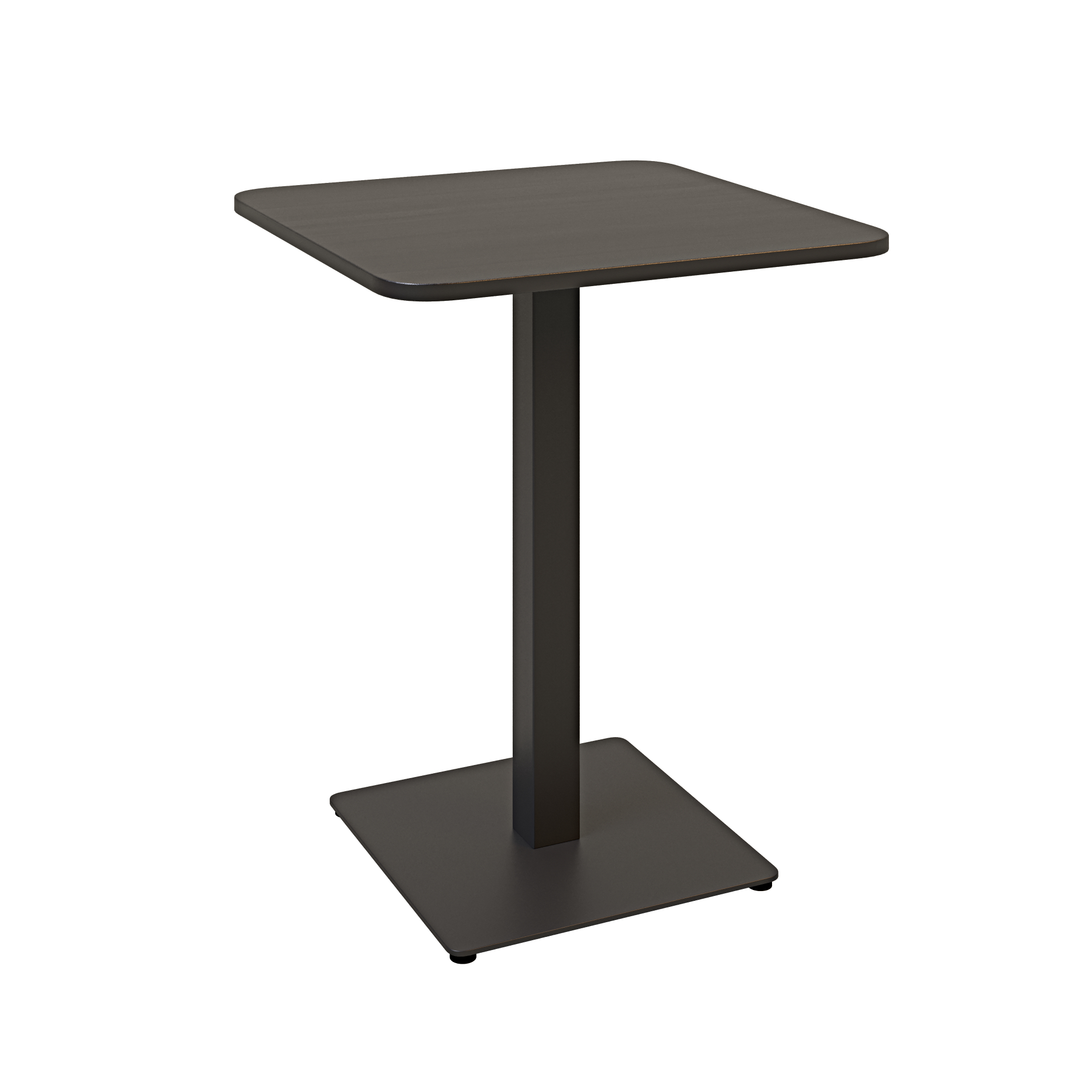 Зображення з  Стіл Lovko Tetra light soft 60 х 60 чорний метал / чорне ДСП (текстура) 53069005