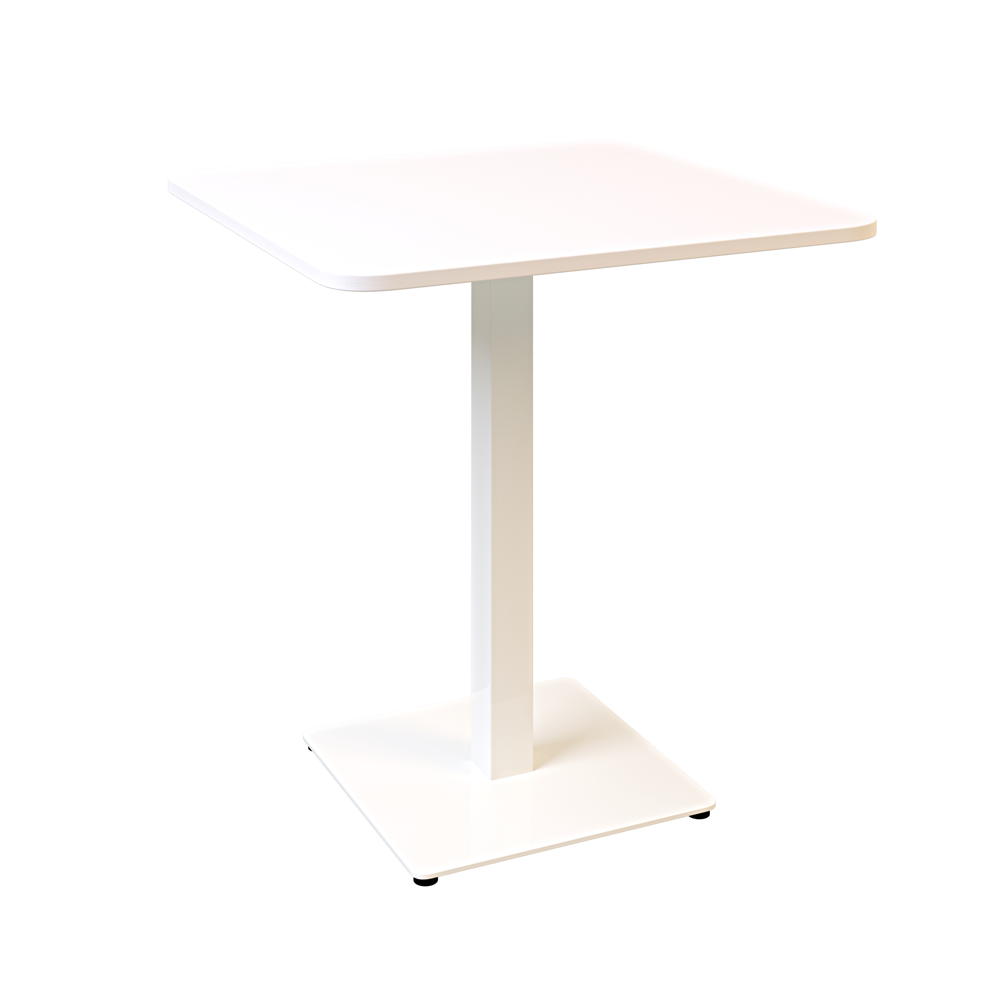 Зображення з  Стіл Lovko Tetra light soft 70 х 70 білий метал / біле ДСП (текстура) 54049016