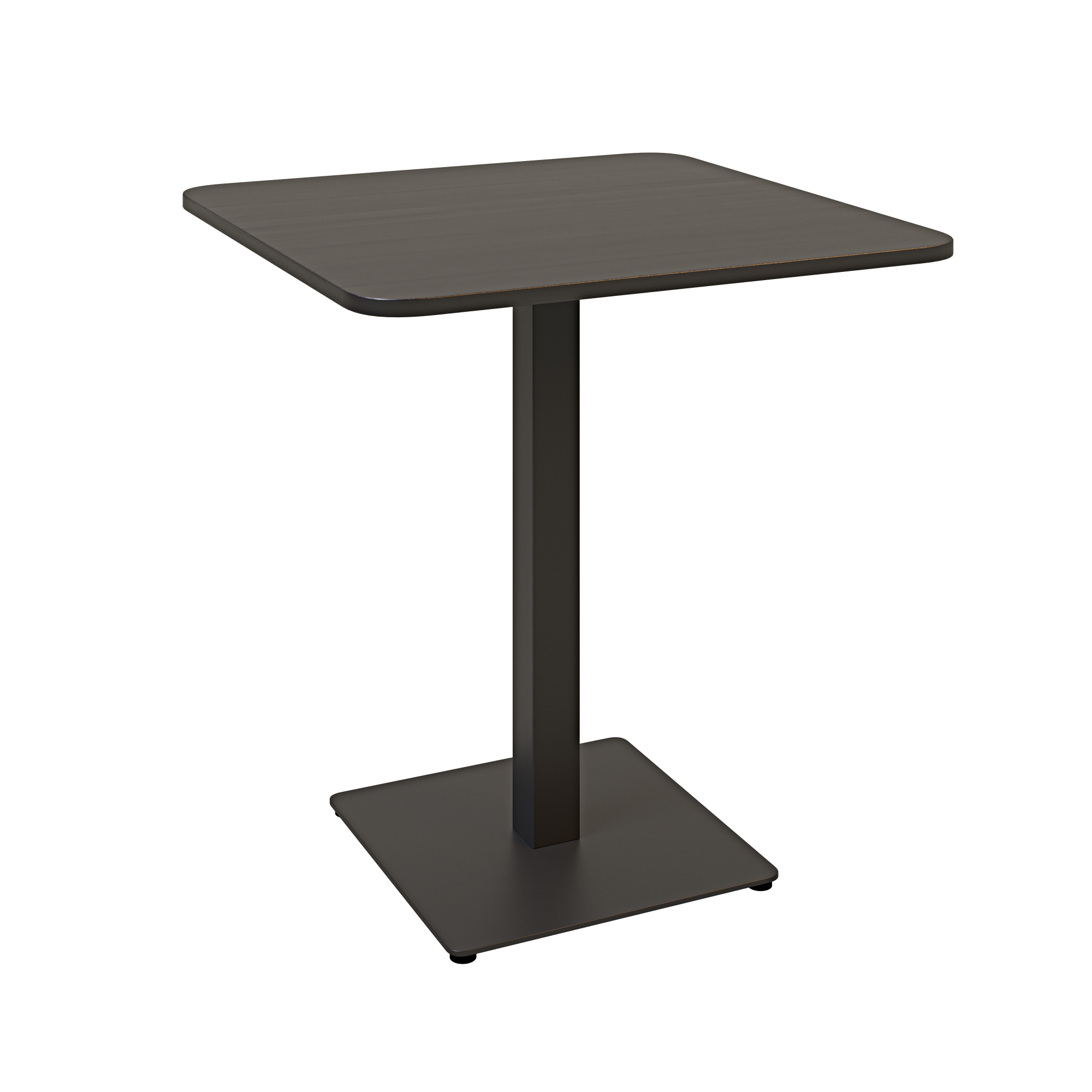 Зображення з  Стіл Lovko Tetra light soft 70 х 70 чорний метал / чорне ДСП (текстура) 54069005