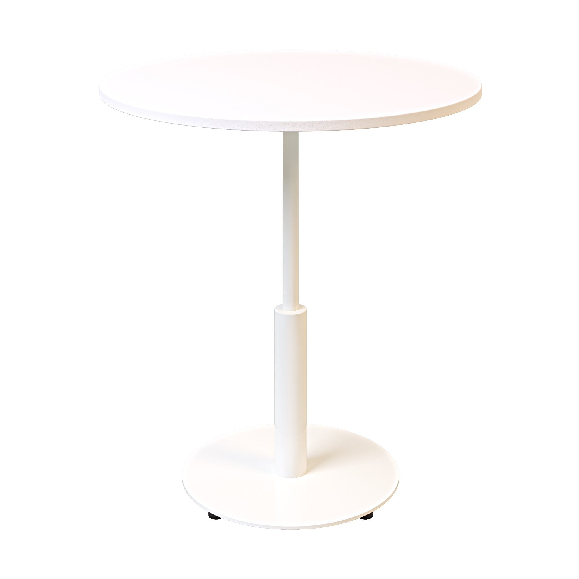 Зображення з  Стіл Ibiza R light d-70 білий метал / білий ДСП (текстура)