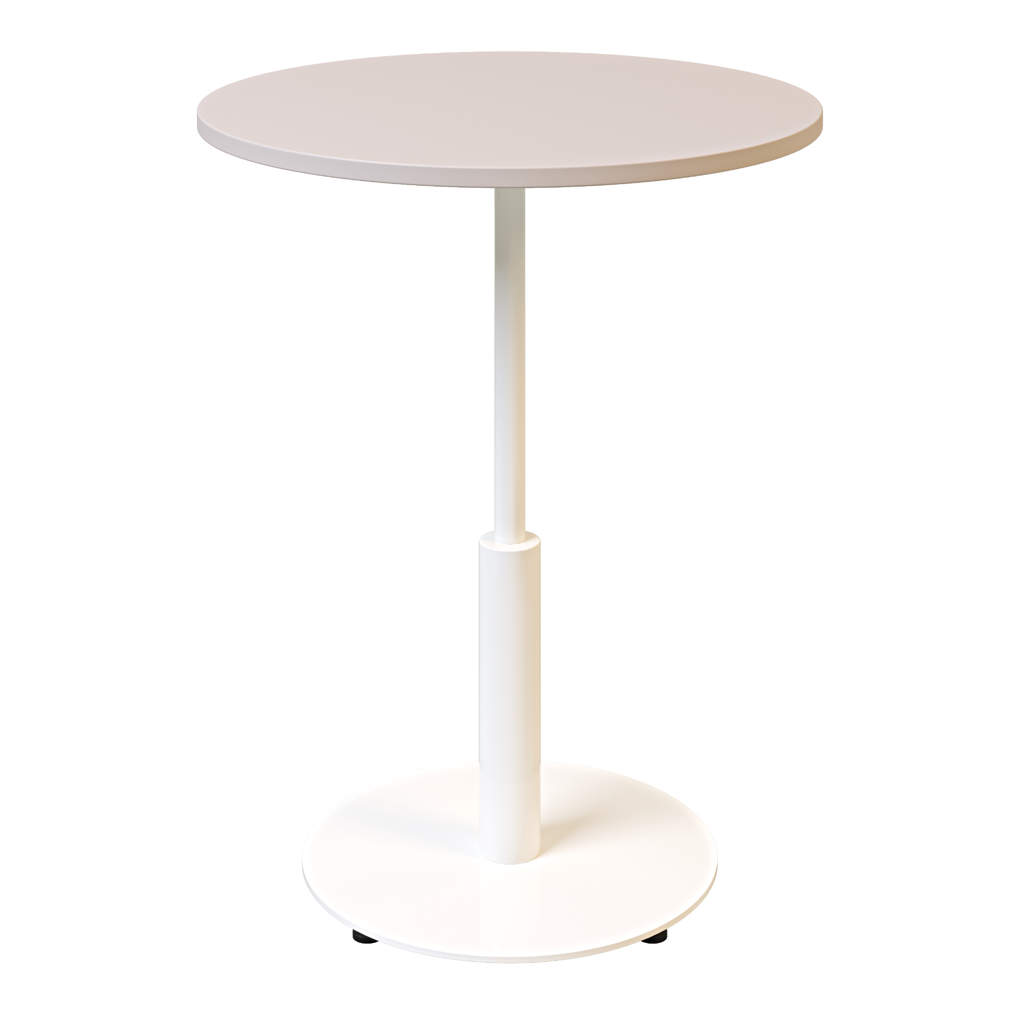 Зображення з  Стіл Ibiza R light d-60 білий метал / кашемір ДСП