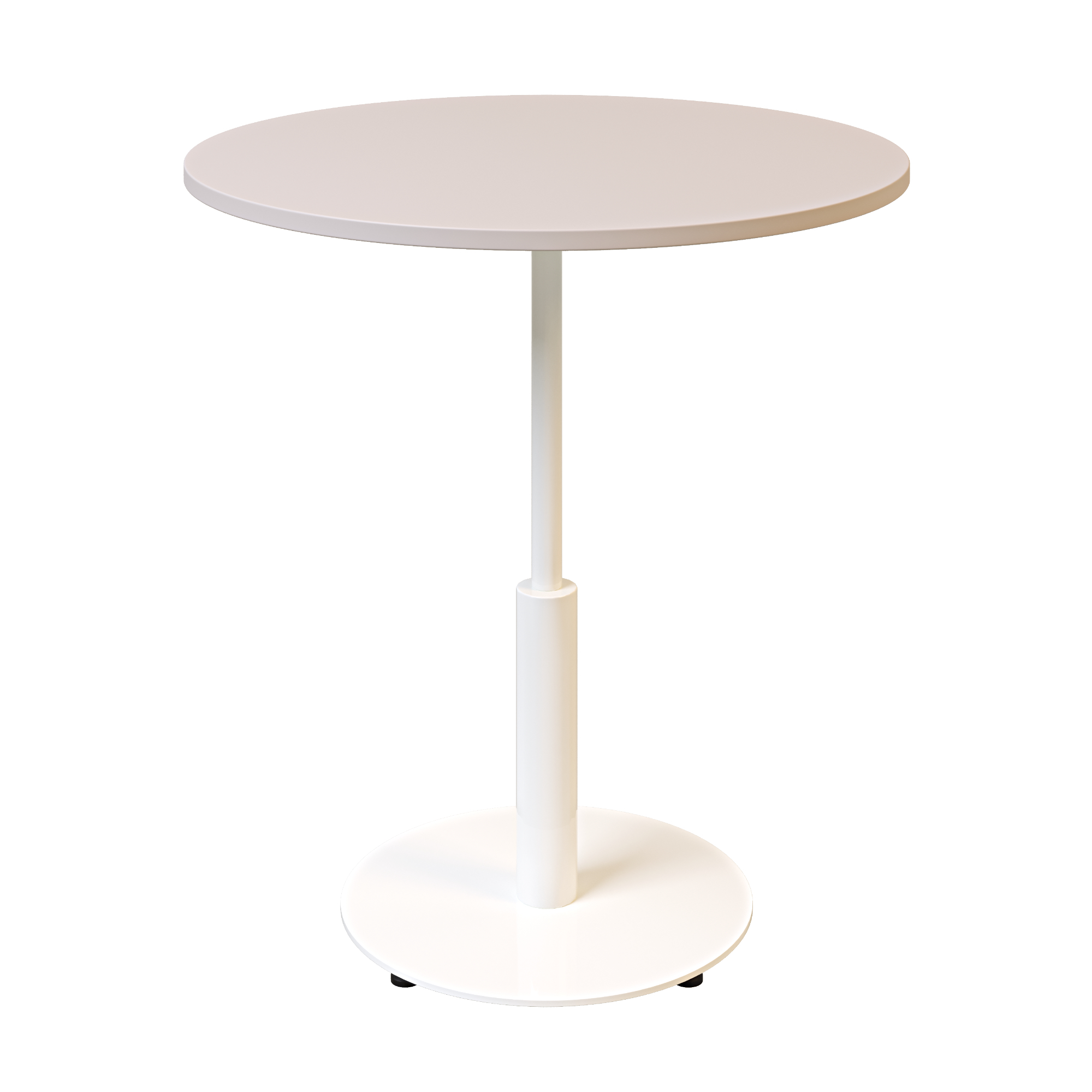 Зображення з  Стіл Ibiza R light d-70 білий метал / кашемір ДСП