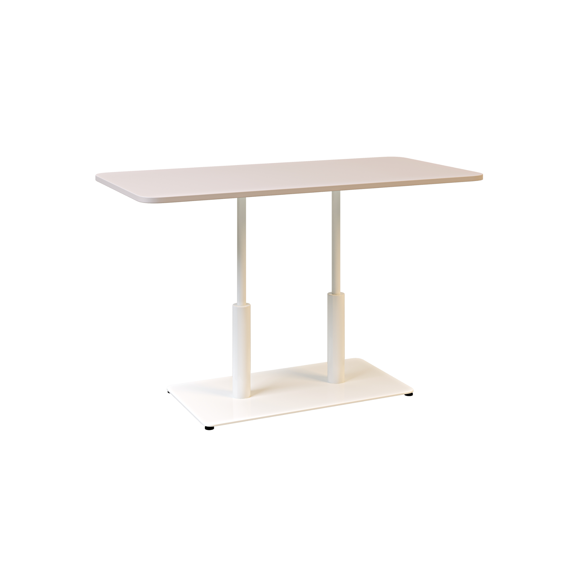 Зображення з  Стіл Ibiza Soft Double light 120x70 білий метал / кашемір ДСП