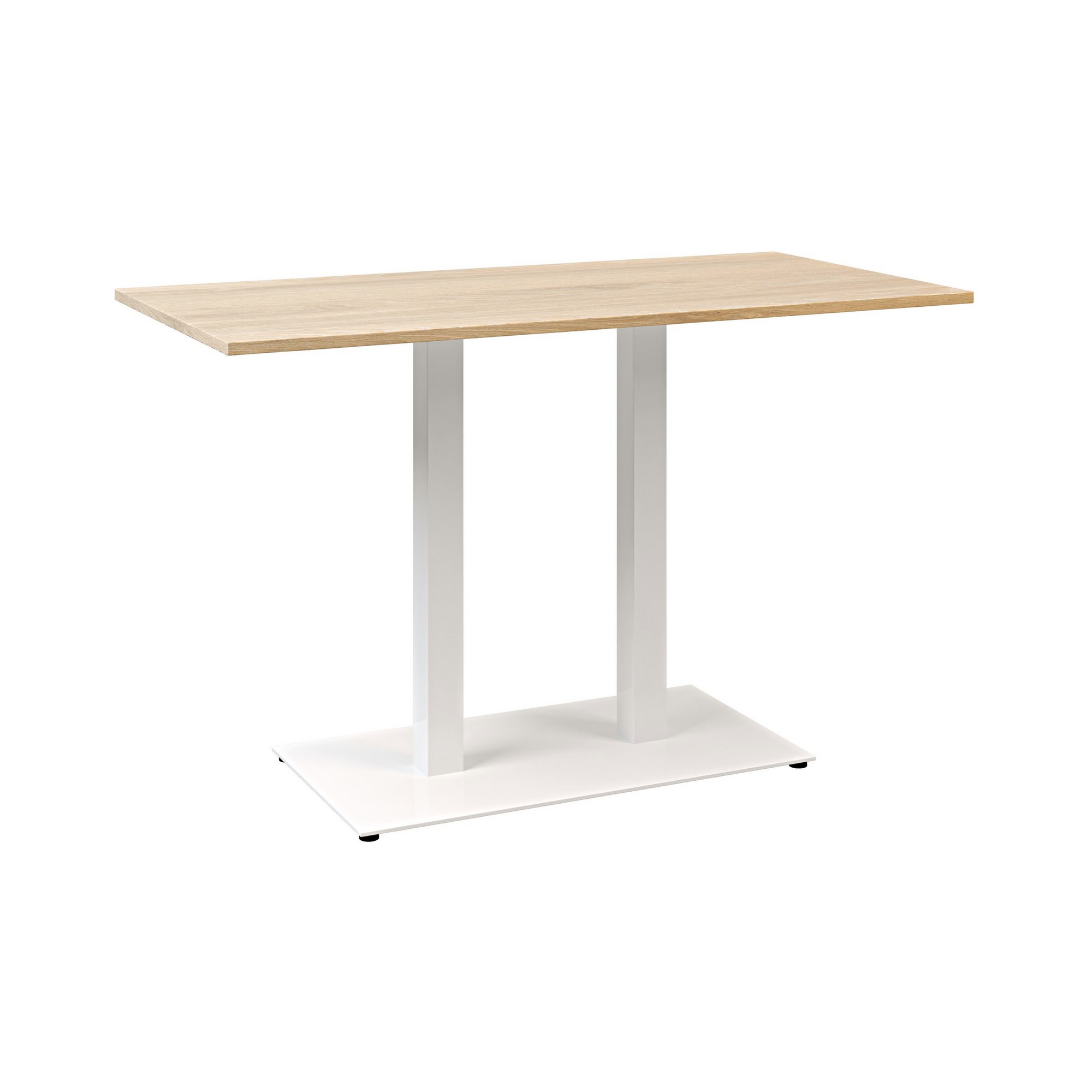 Зображення з  Стіл Tetra light Double білий метал/дуб ДСП (текстура)