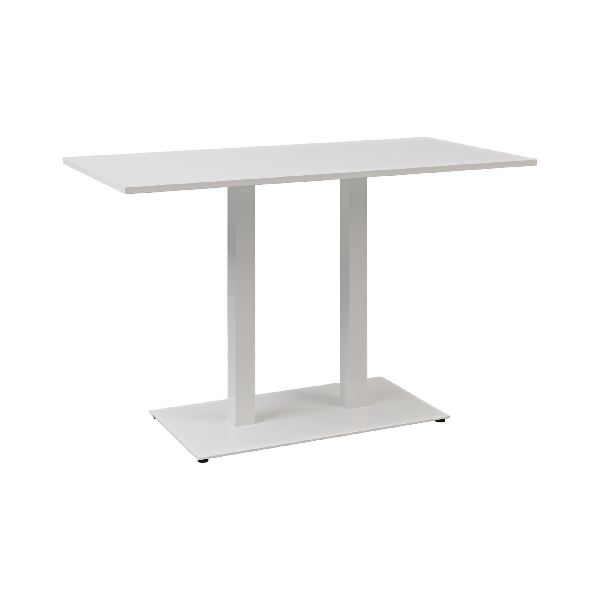 Зображення з  Стіл Tetra light Double білий метал/білий ДСП (текстура)