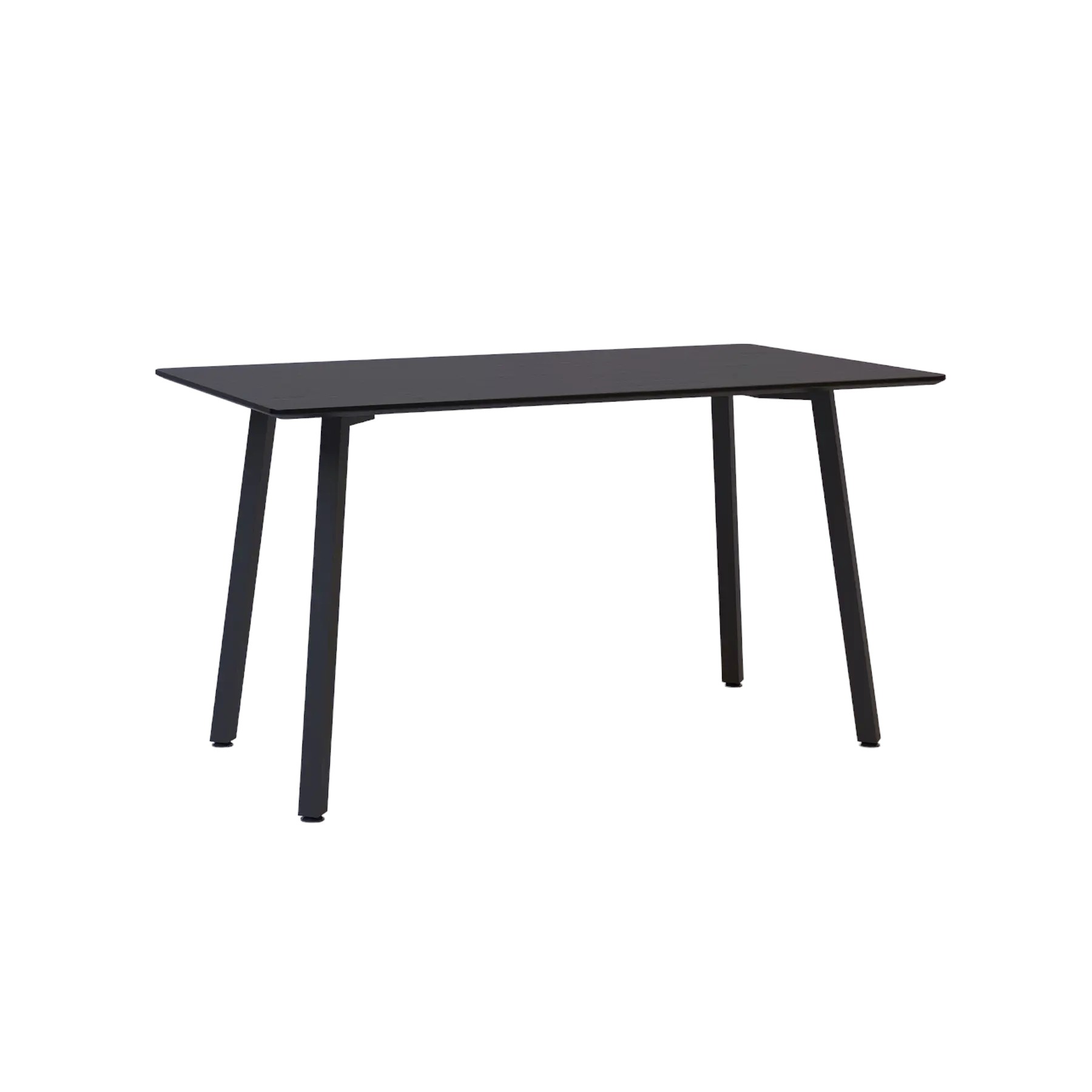 Зображення з  Стіл Lovko Horik 140 х 80 чорні ноги / чорний дуб 84030140