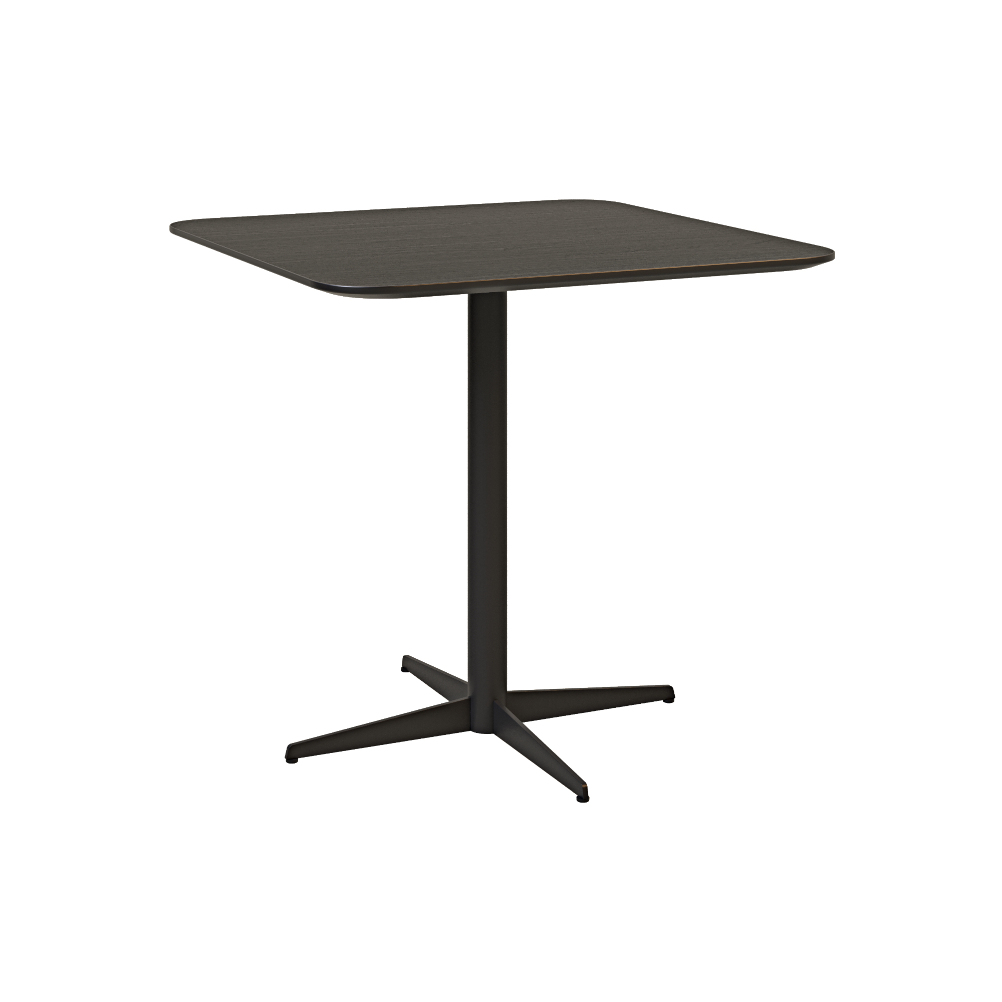 Зображення з  Стіл Spring в шпоні чорний дуб 80х80