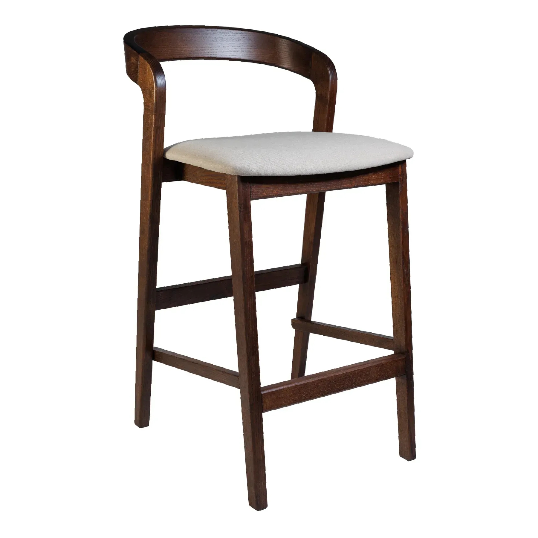 Зображення з  Стілець напівбарний Floki New темний горіх