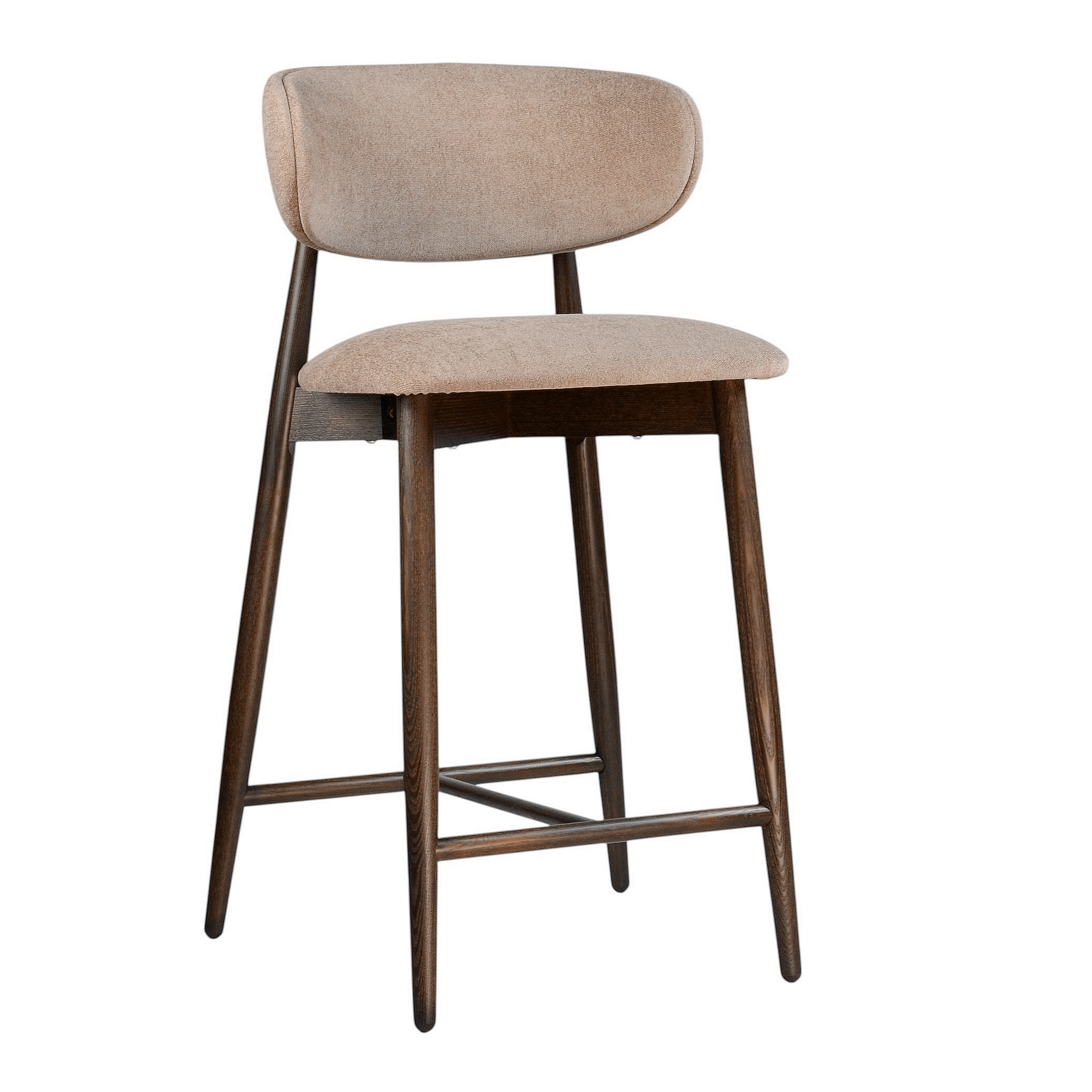 Зображення з  Стілець напівбарний Panda New темний горіх / Hevia 207.10