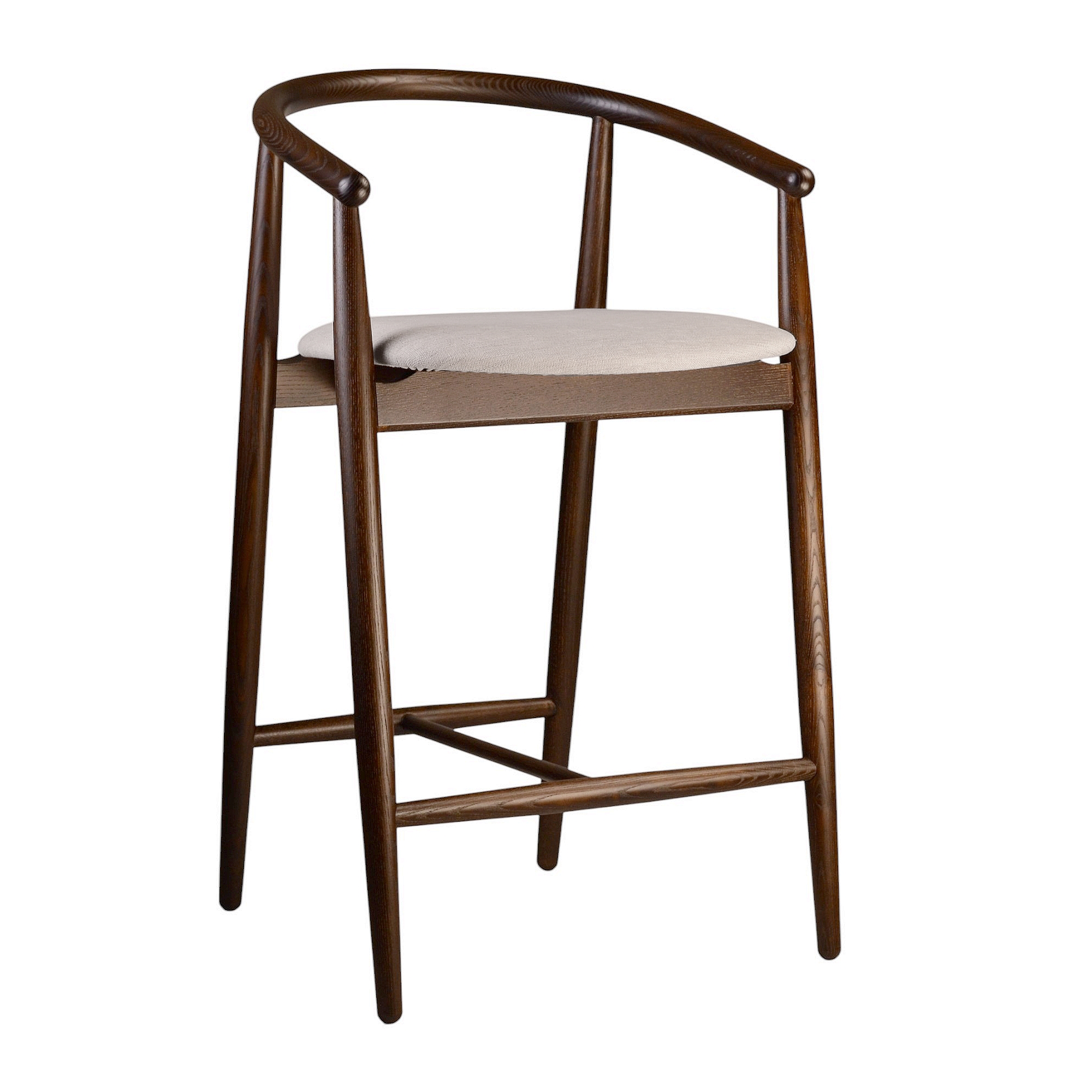 Зображення з  Стілець напівбарний Mamont темний горіх / Superior 02