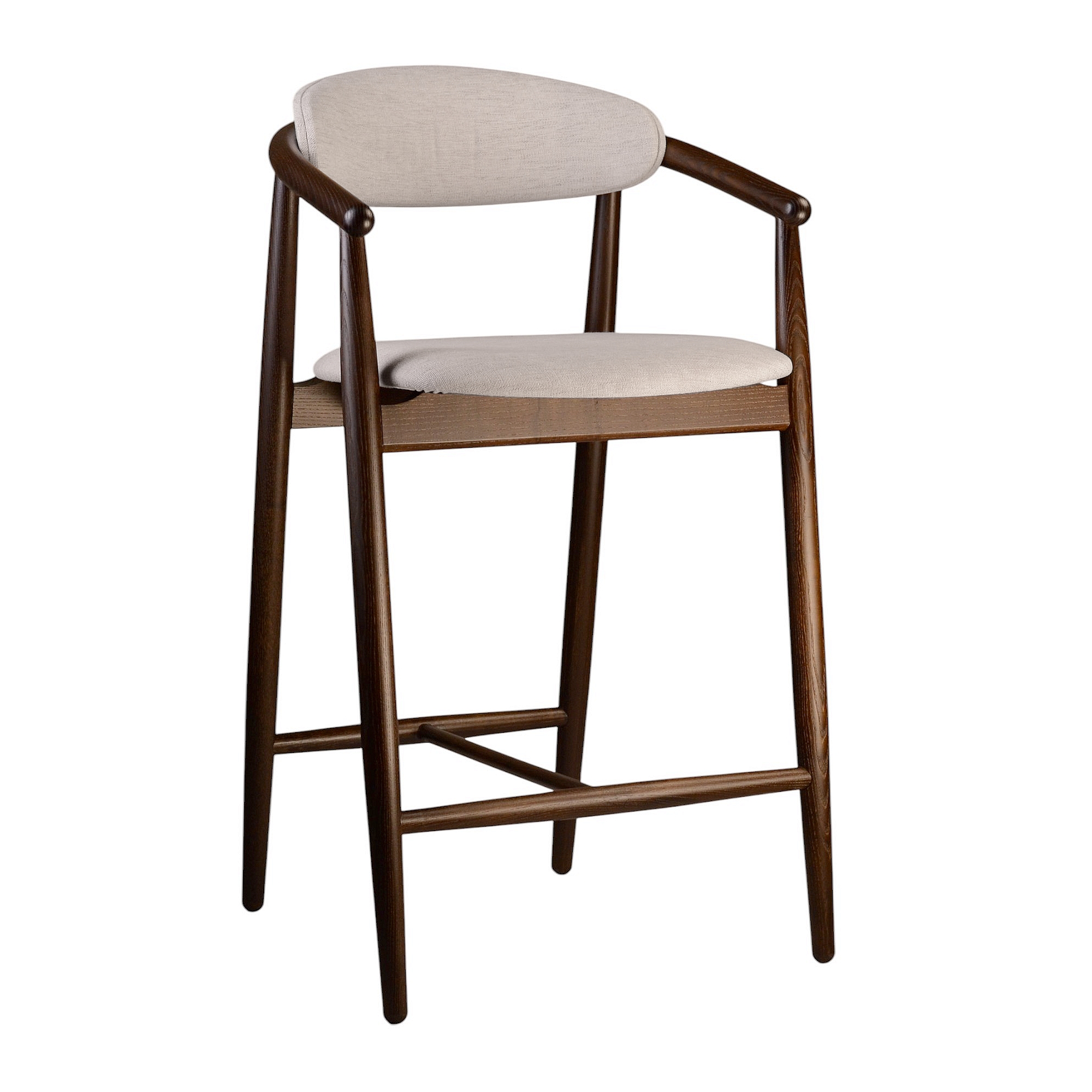 Зображення з  Стілець напівбарний Mamont Soft темний горіх / Superior 02