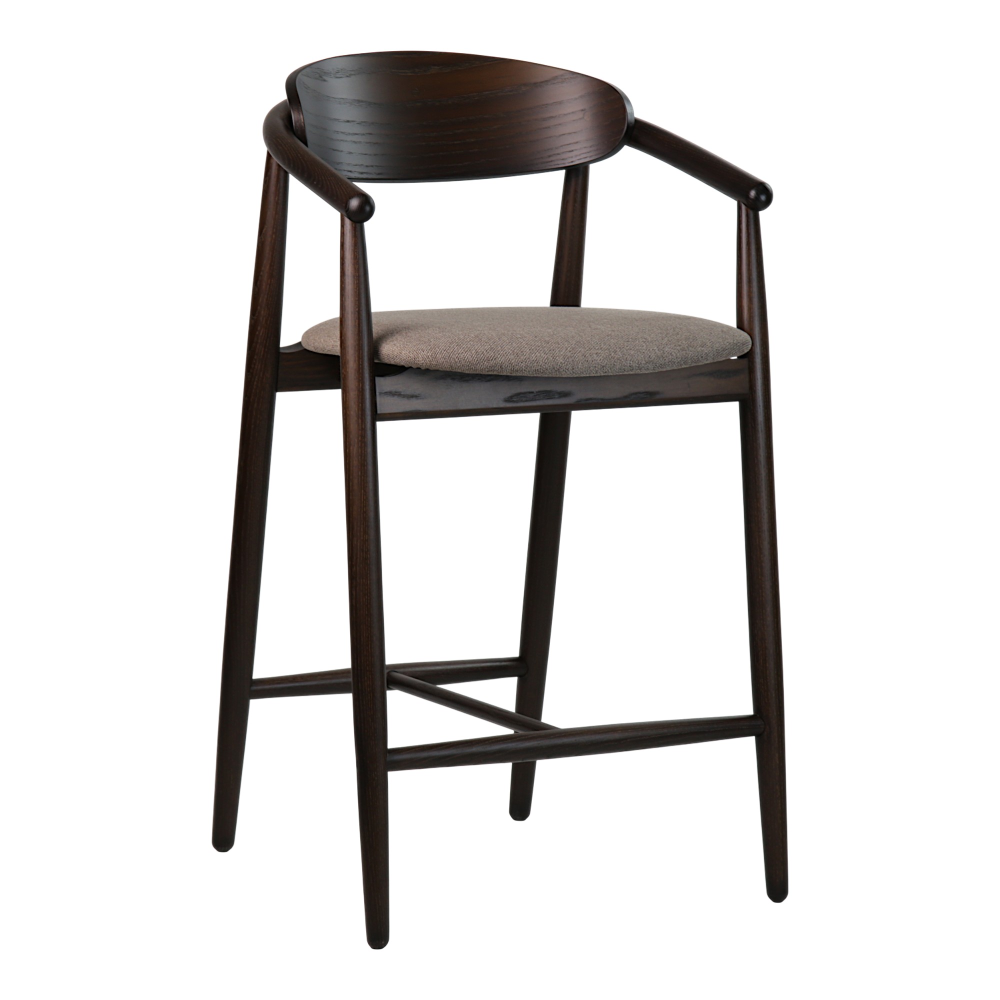 Зображення з  Стілець напівбарний Mamont semi-soft темній горіх / Austin 03