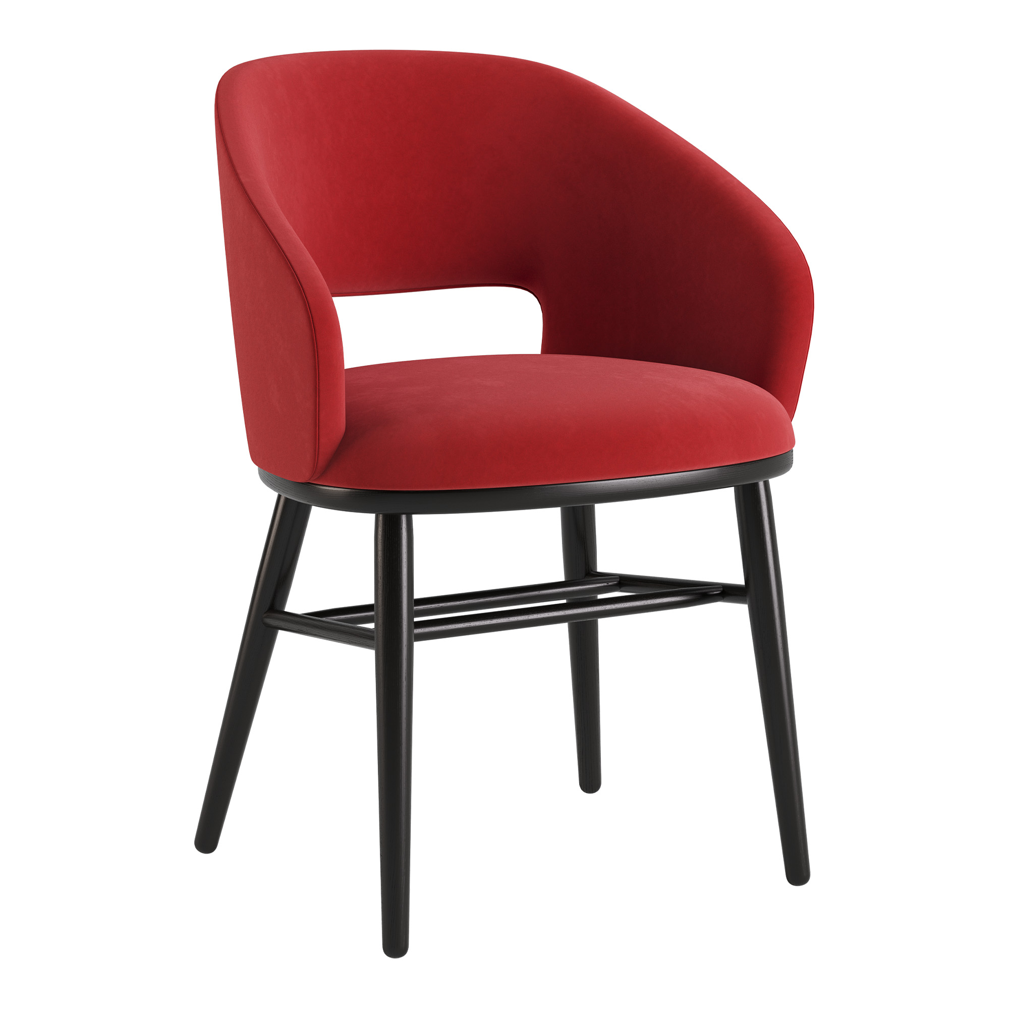 Зображення з  Стілець Dolphin чорний / Venus velvet 2926