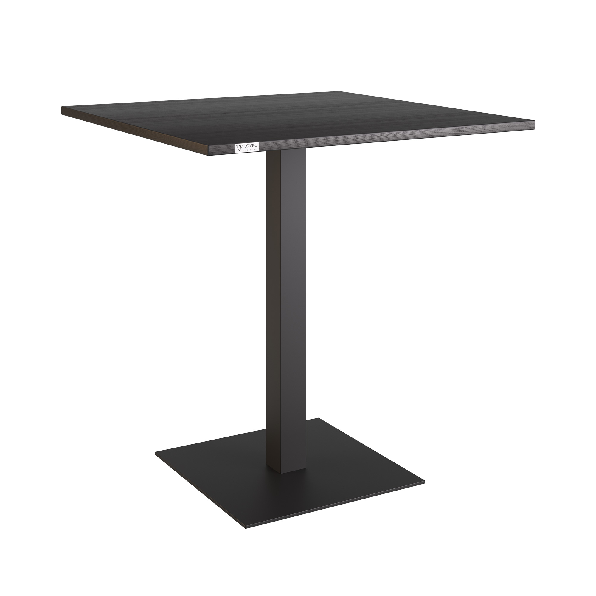 Зображення з  Стіл Lovko Tetra light 80 х 80 білий метал / білий ДСП (текстура) 55019016