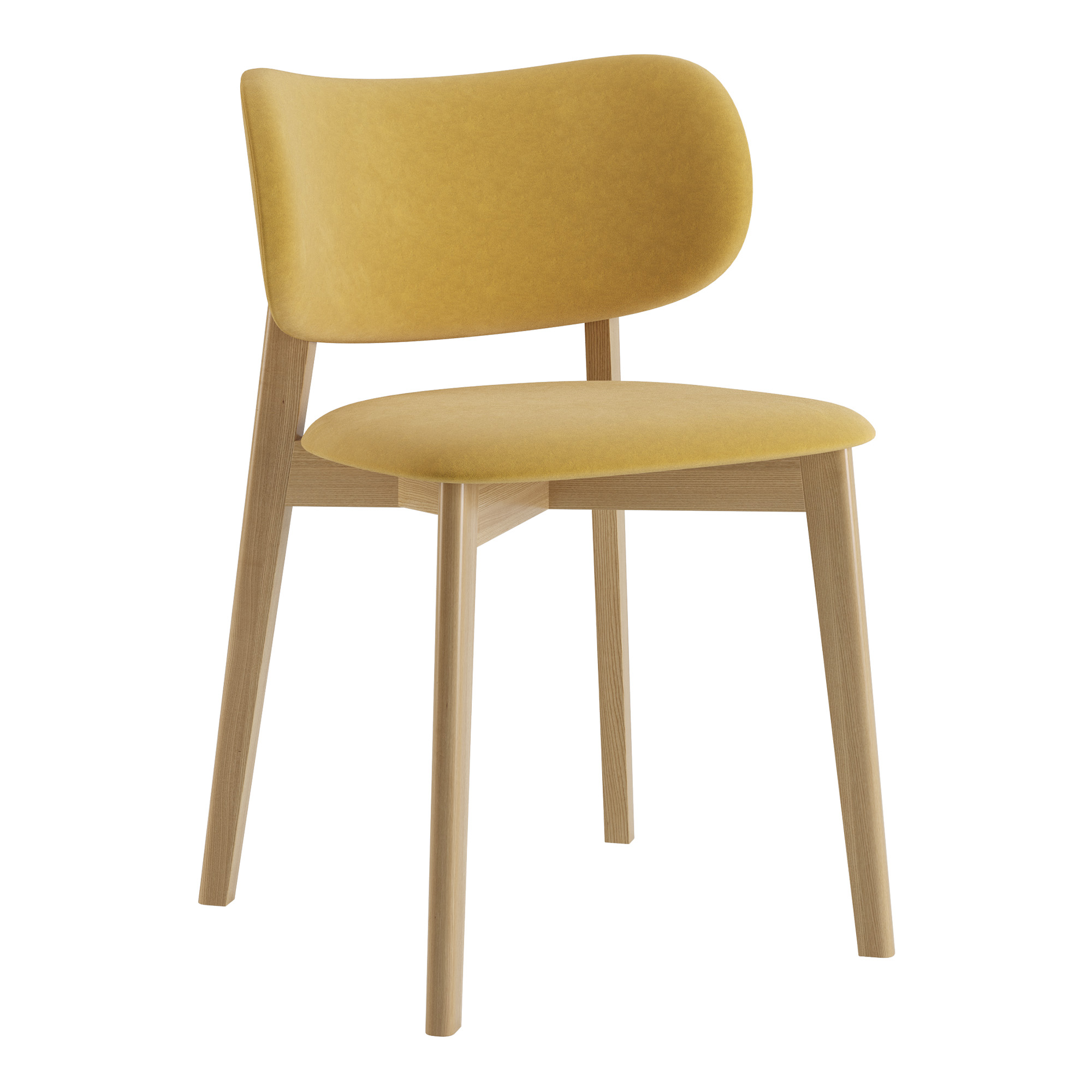 Зображення з  Стілець Hawk натуральний ясен / Venus Velvet 2936