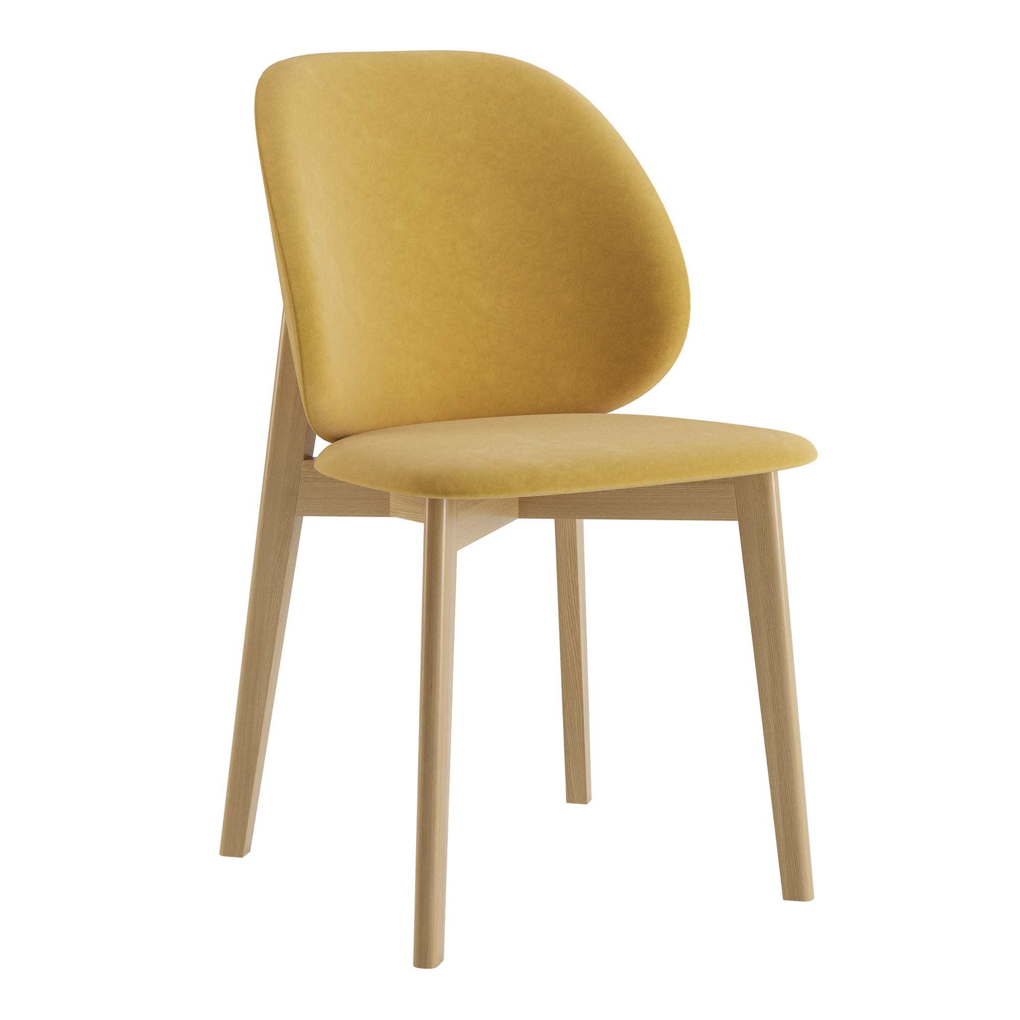 Зображення з  Стілець Robin натуральний ясен / Venus Velvet 2936