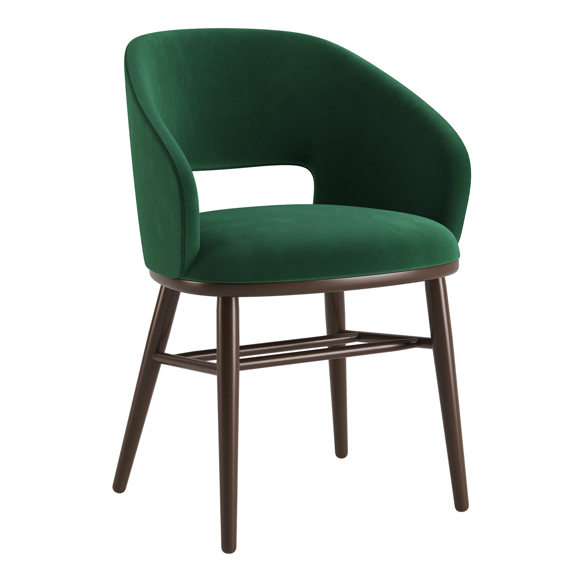 Зображення з  Стілець Dolphin темний горіх / Venus velvet 2940