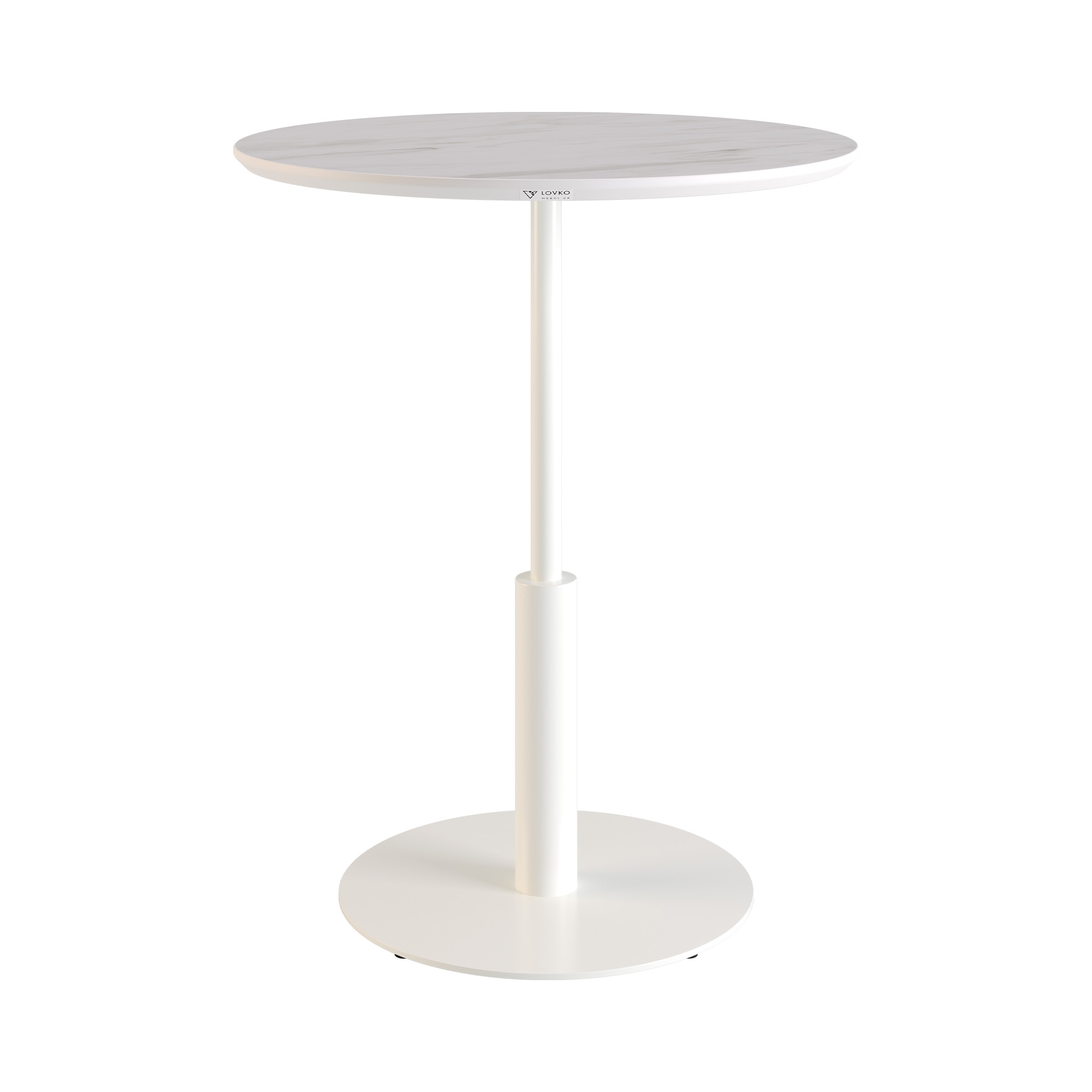 Зображення з  Стіл Ibiza round HPL d-60 Arpa 3346 Ker біла / біла опора