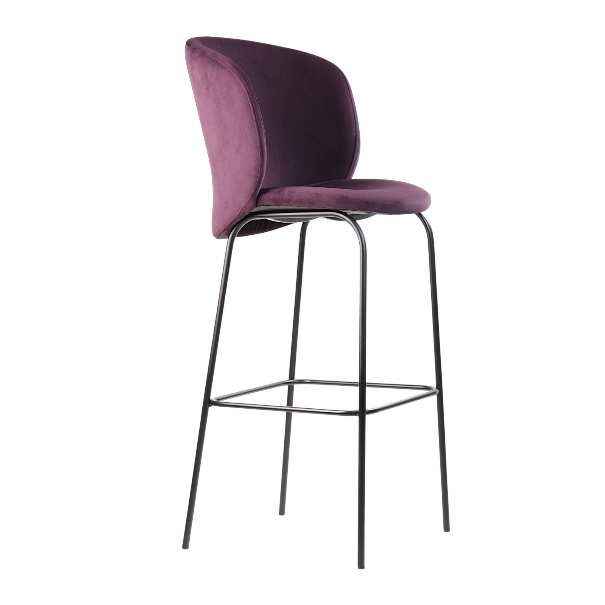 Зображення з  Стілець барний Lilo винний вельвет