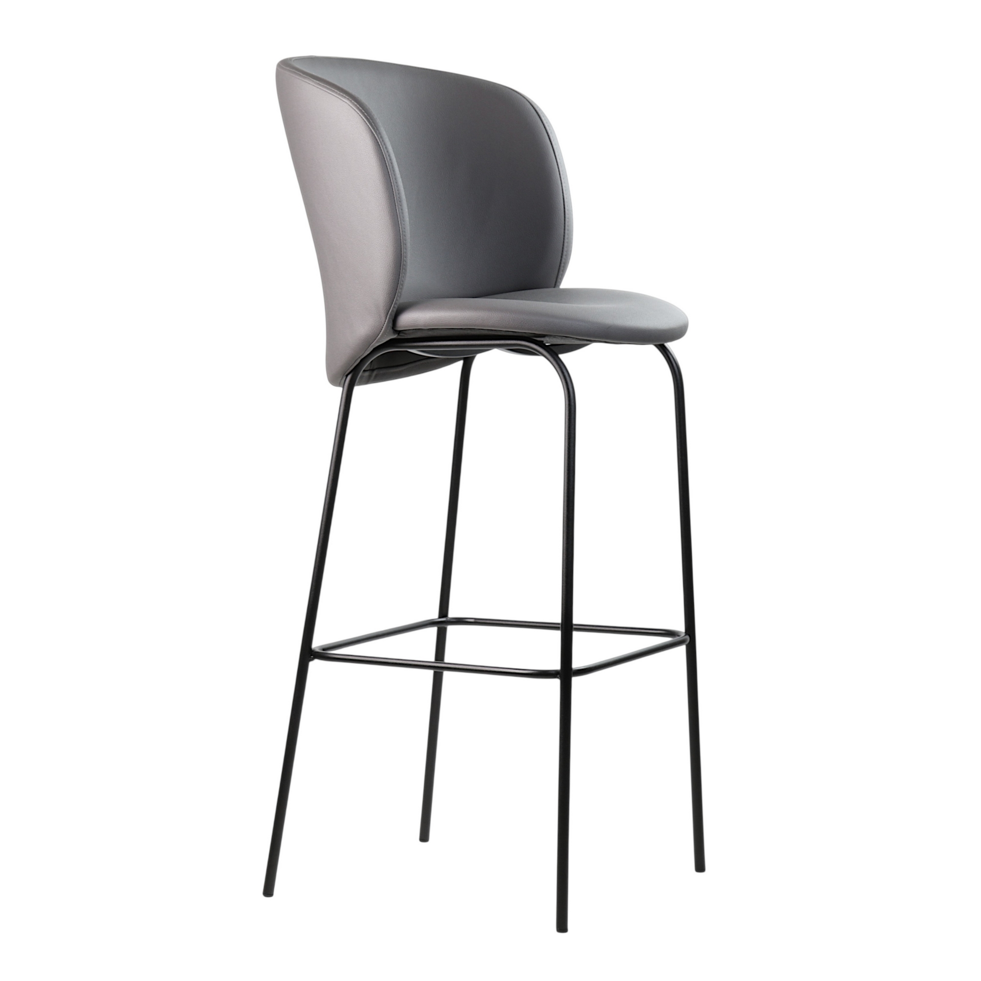 Зображення з  Стілець барний Lilo сіра екошкіра