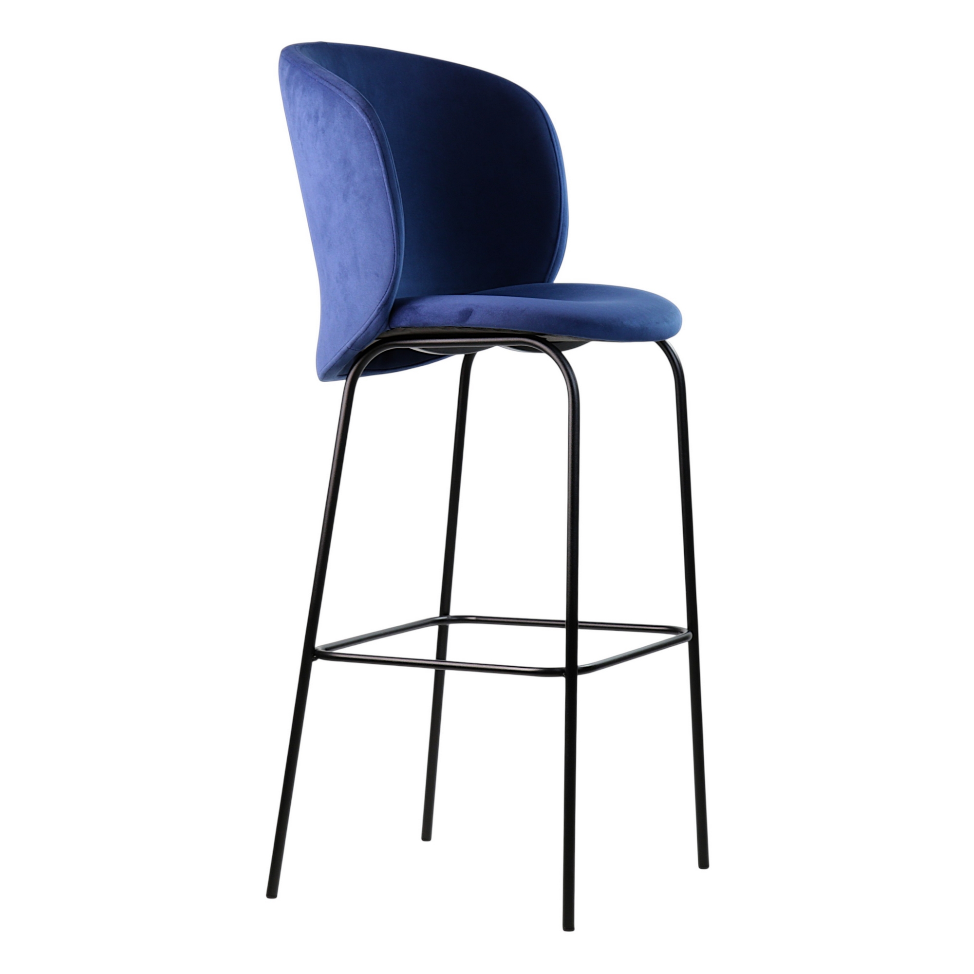 Зображення з  Стілець барний Lilo синій вельвет