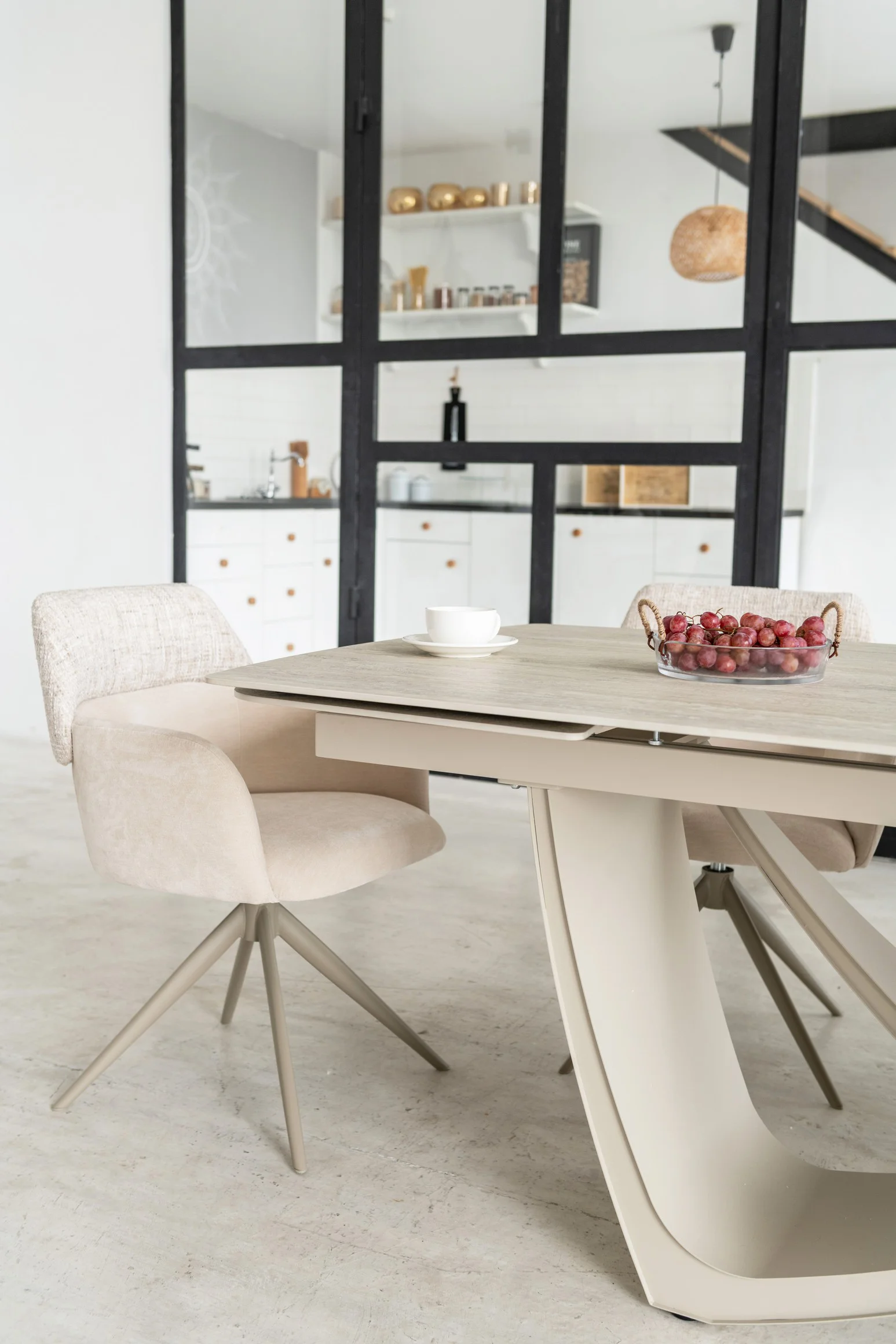 Керамічний стіл Беатріче TML-994 грей травертін + бежевий — фото 23