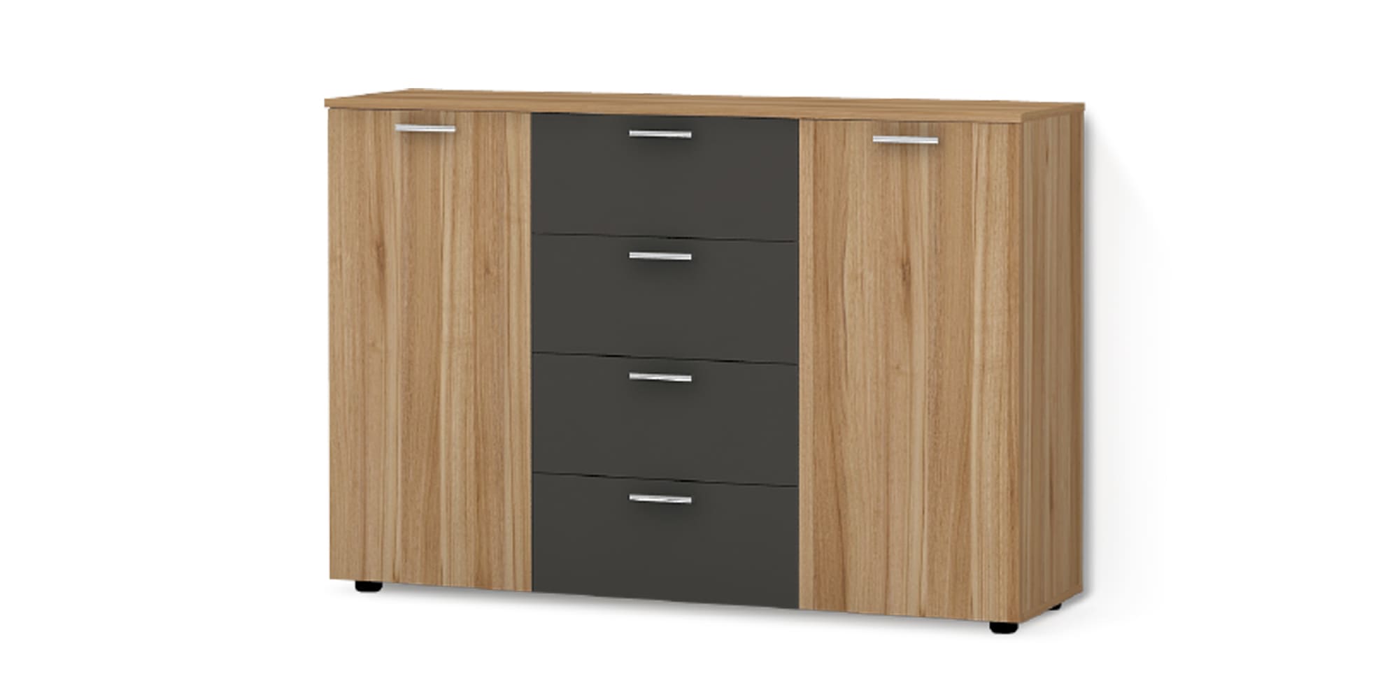 Зображення з  Комод Fiona/Фіона, Готові кольорові рішення Дуб Крафт білий