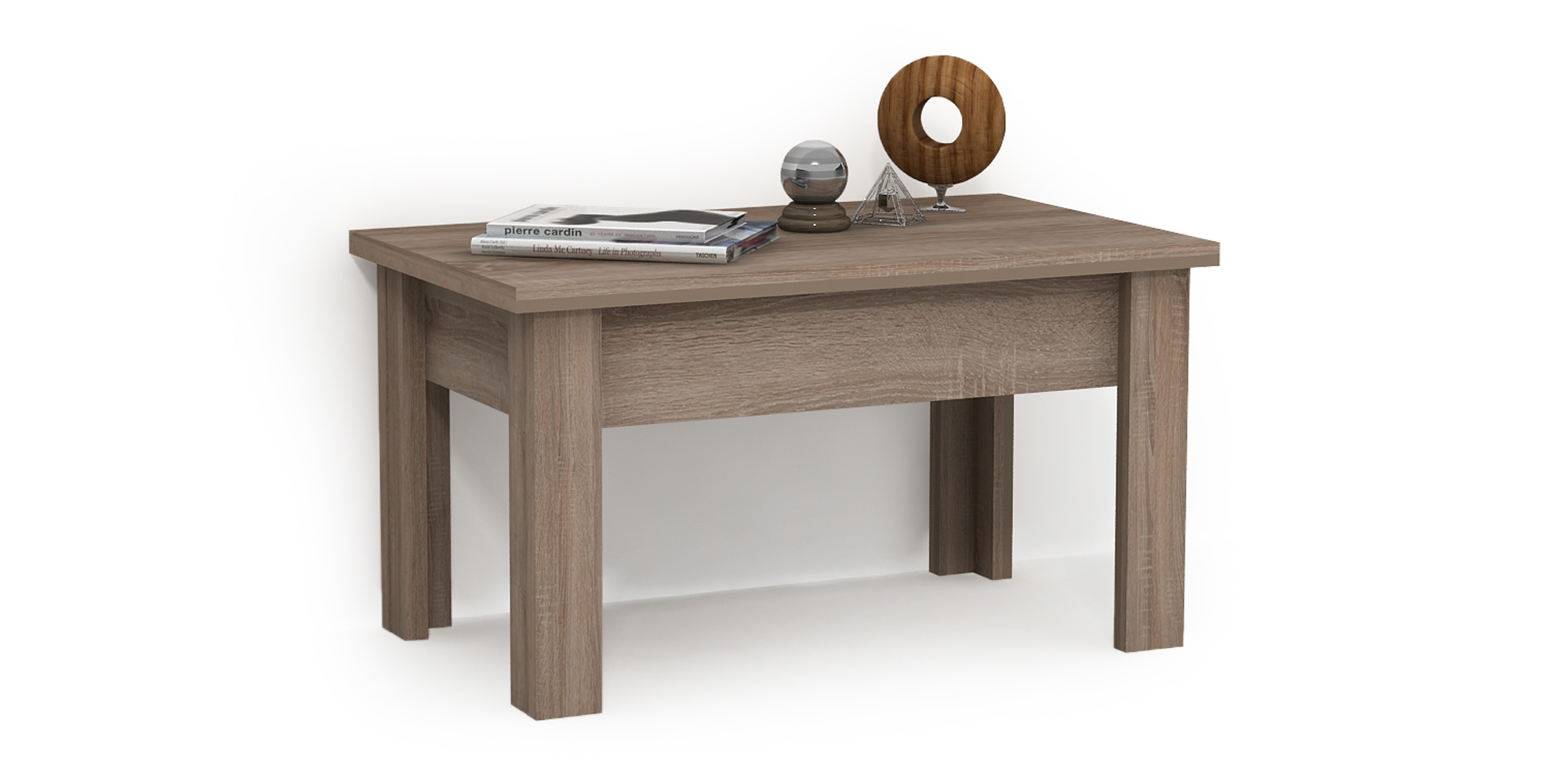 Зображення з  Стіл журнальний 3, Готові кольорові рішення Дуб сонома світлий