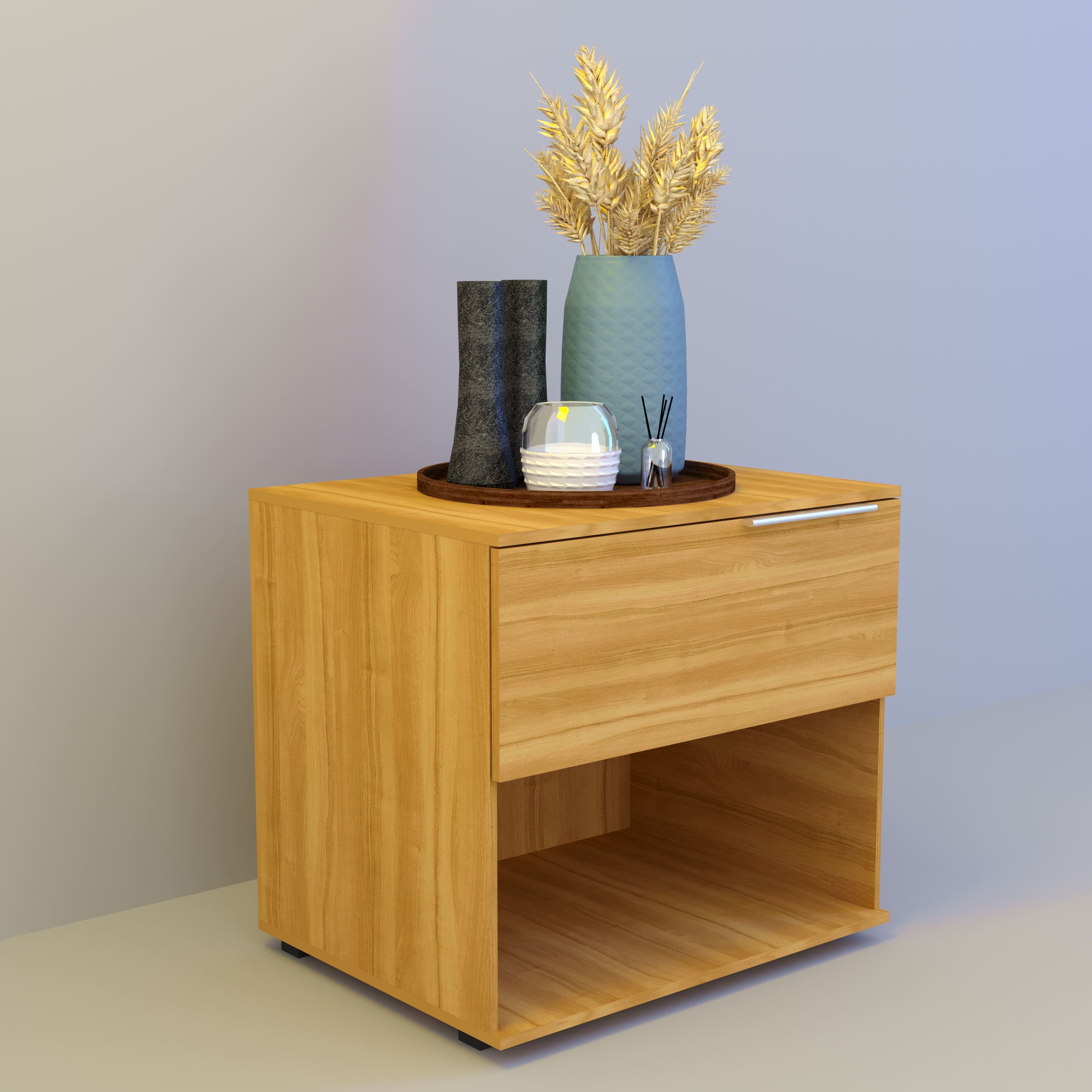 Зображення з  Тумба приліжкова 2, Готові кольорові рішення Дуб Крафт золотий