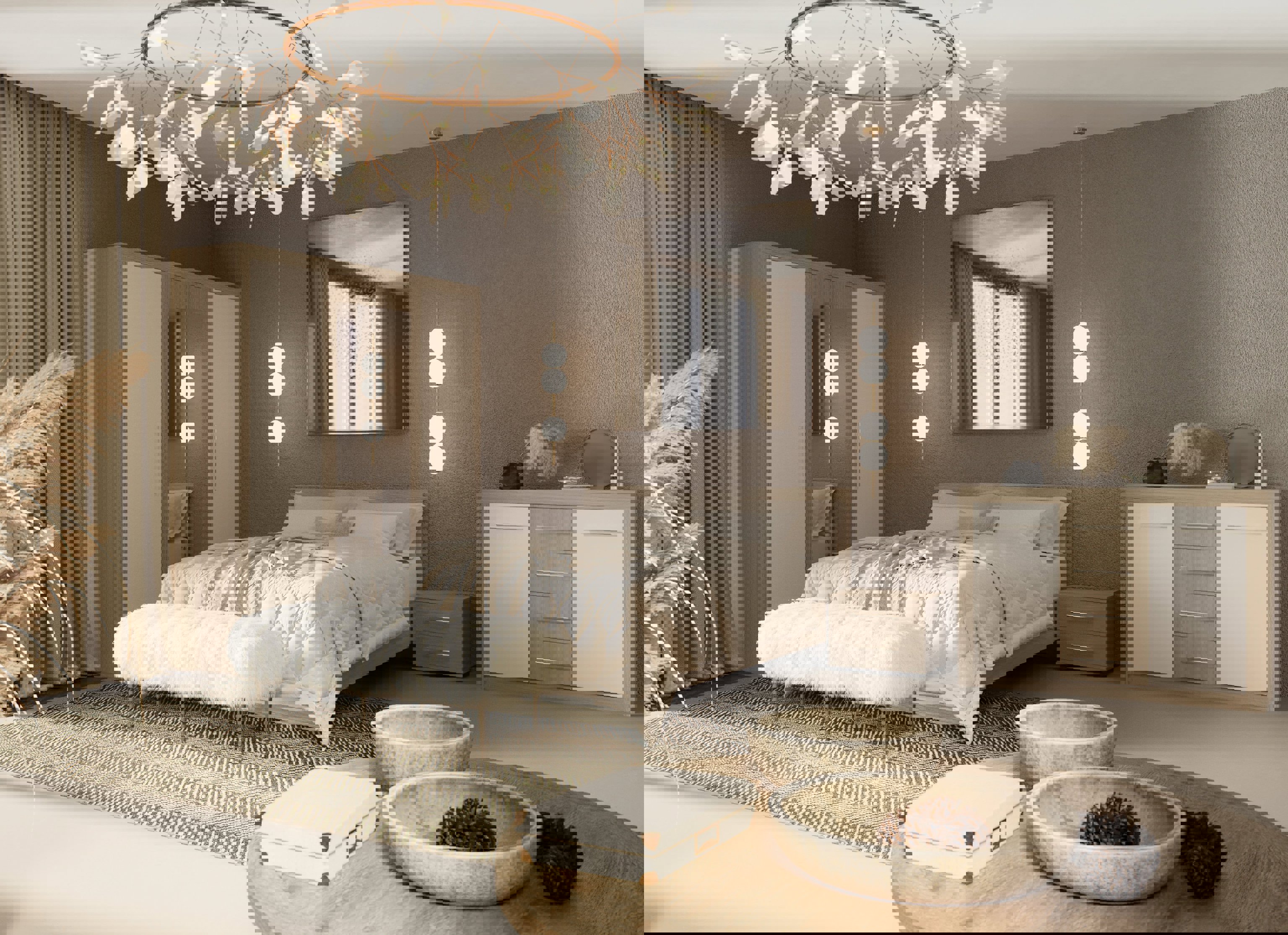 Зображення з  Спальня Anita (Анита) Комплект 1, Готові кольорові рішення Дуб Крафт золотий