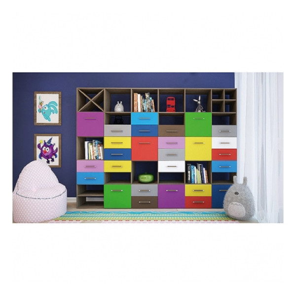 Зображення з  Модульна система COLOR/Колор, Готові кольорові рішення Дуб Бароко Бурштиновий