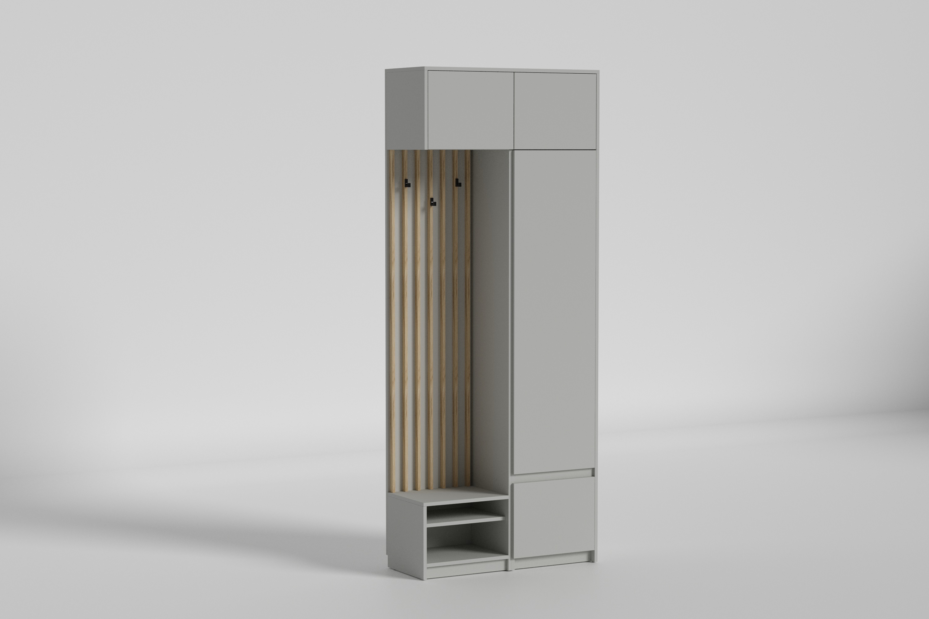 Зображення з  Передпокій Space/Спейс №1, Готові кольорові рішення Шиншила сіра