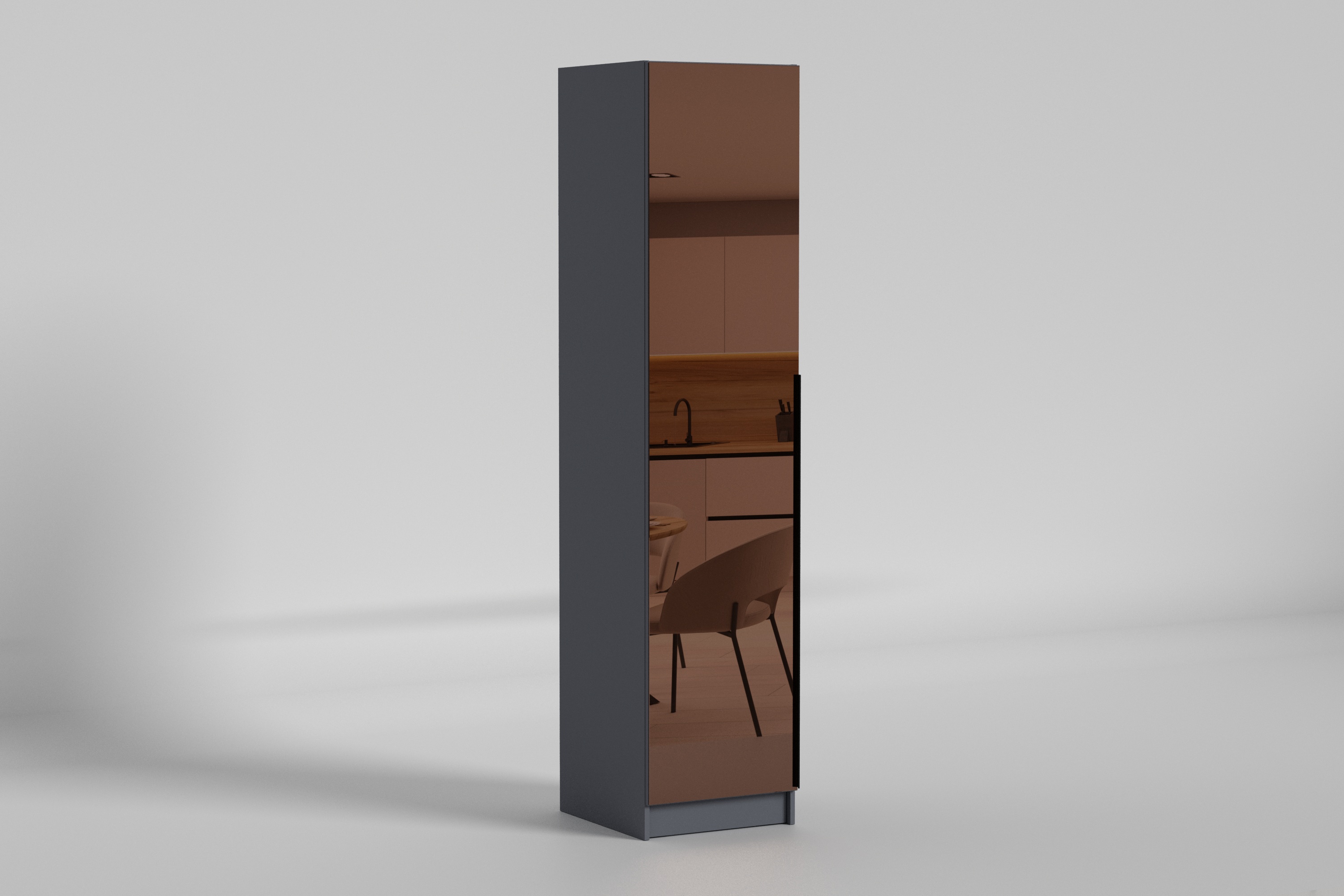 Зображення з  Пенал Noir/Нуар №1, Готові кольорові рішення Дуб Бароко Рістретто