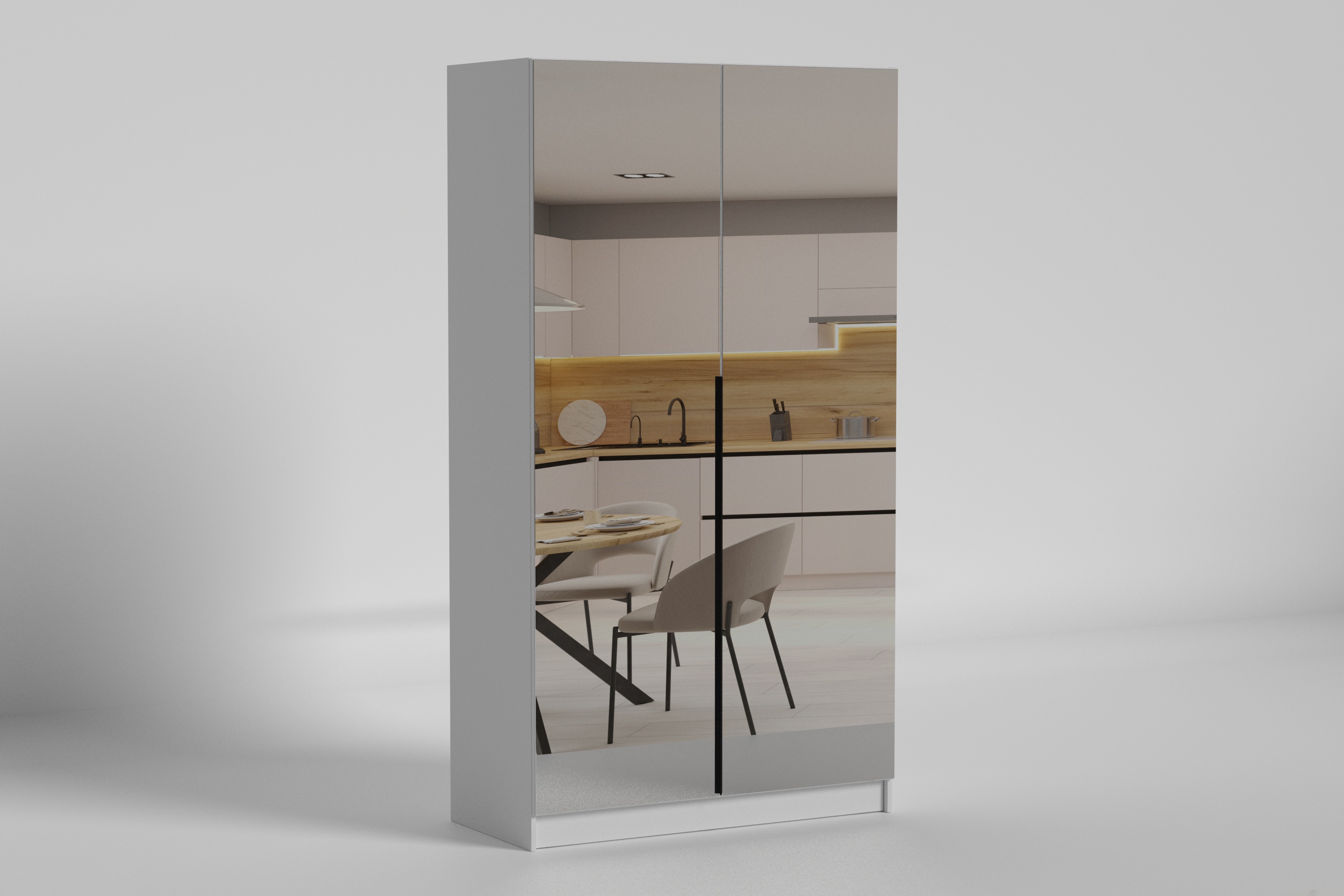 Зображення з  Шафа розпашна 1000 2-дв. Noir/Нуар, Готові кольорові рішення Вибір ДСП